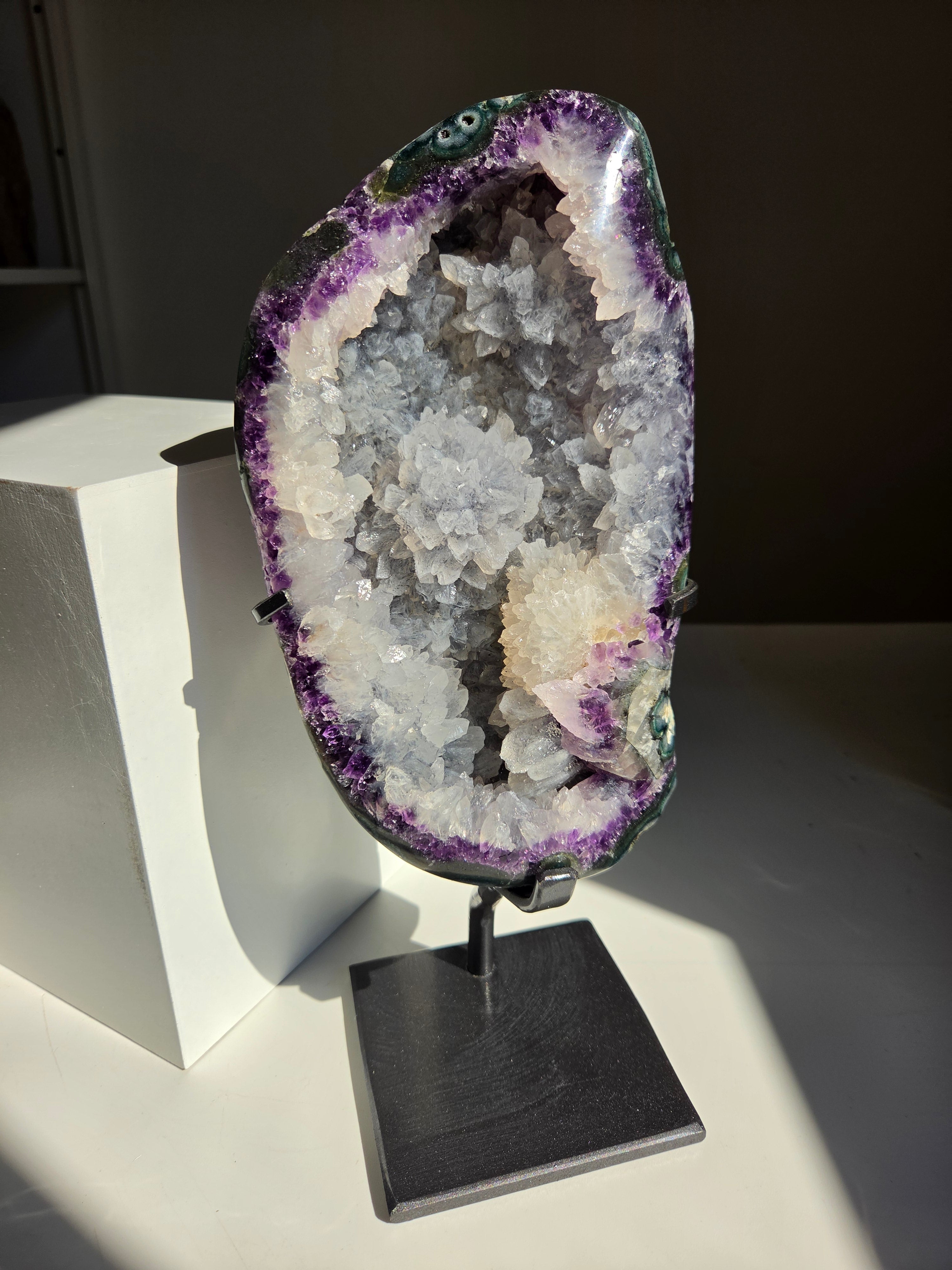 Amethyst Flower Cluster Statement