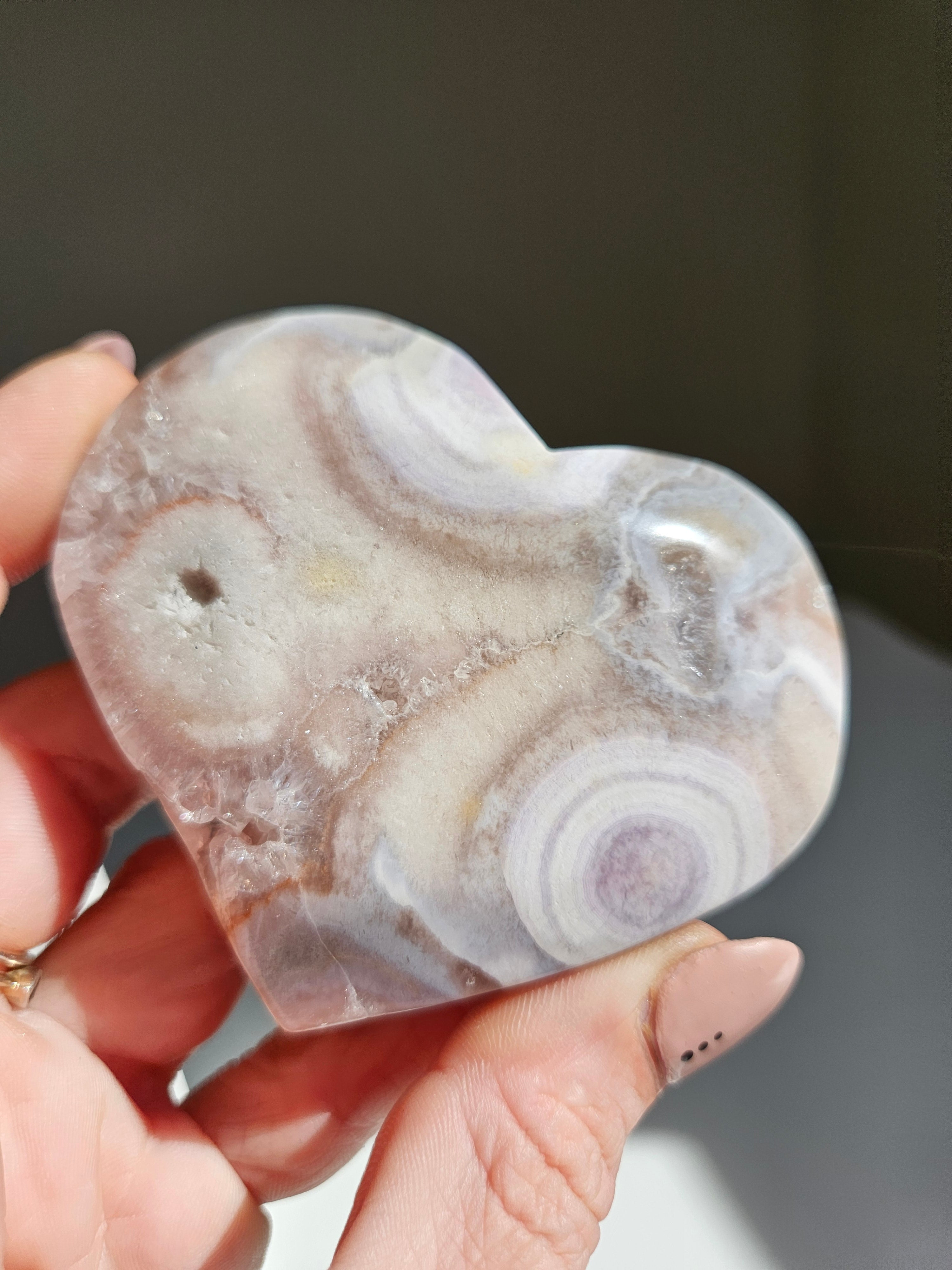 Pink Amethyst Heart 004