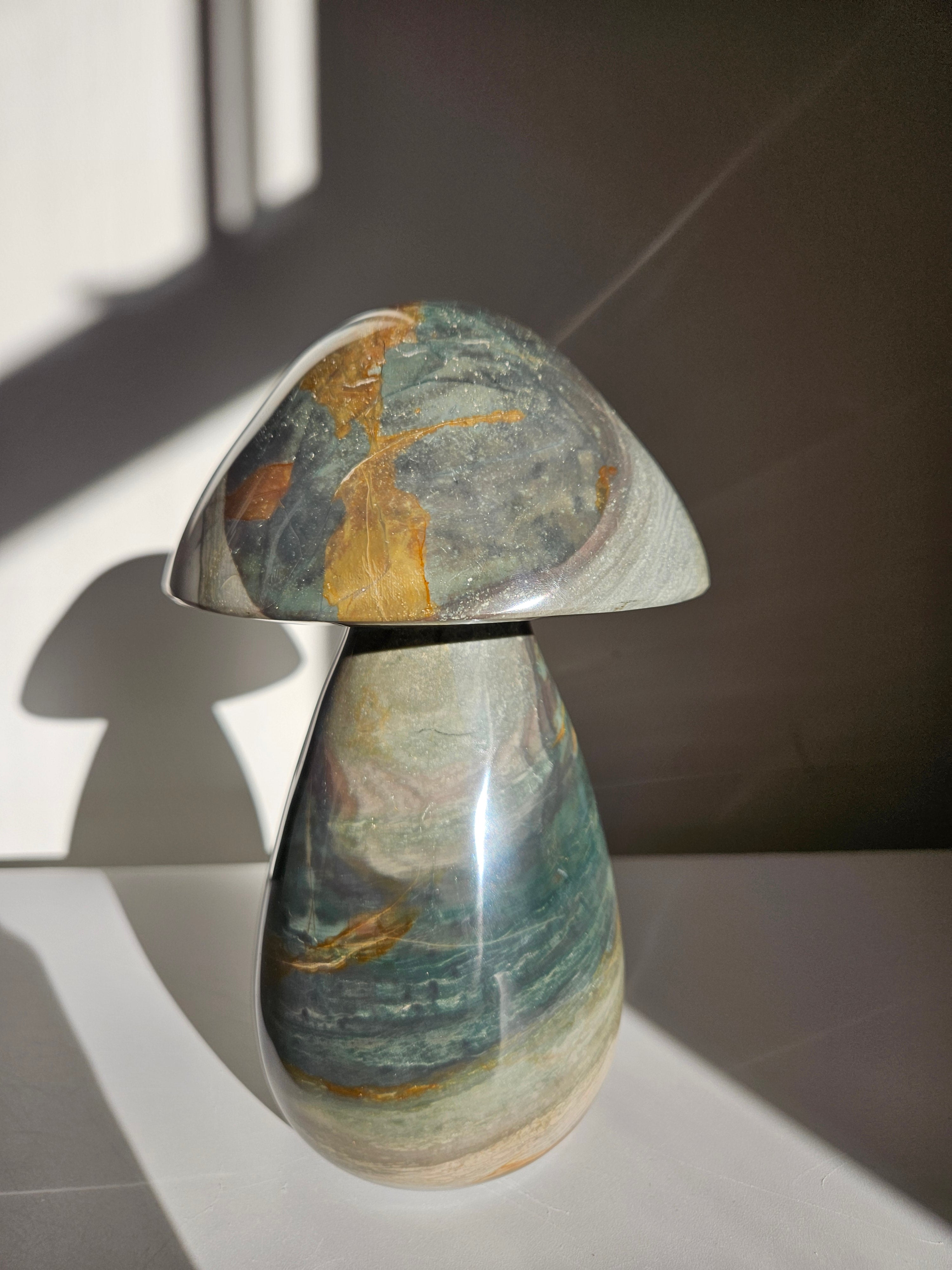 Polychrome Jasper Statement Mushroom 001