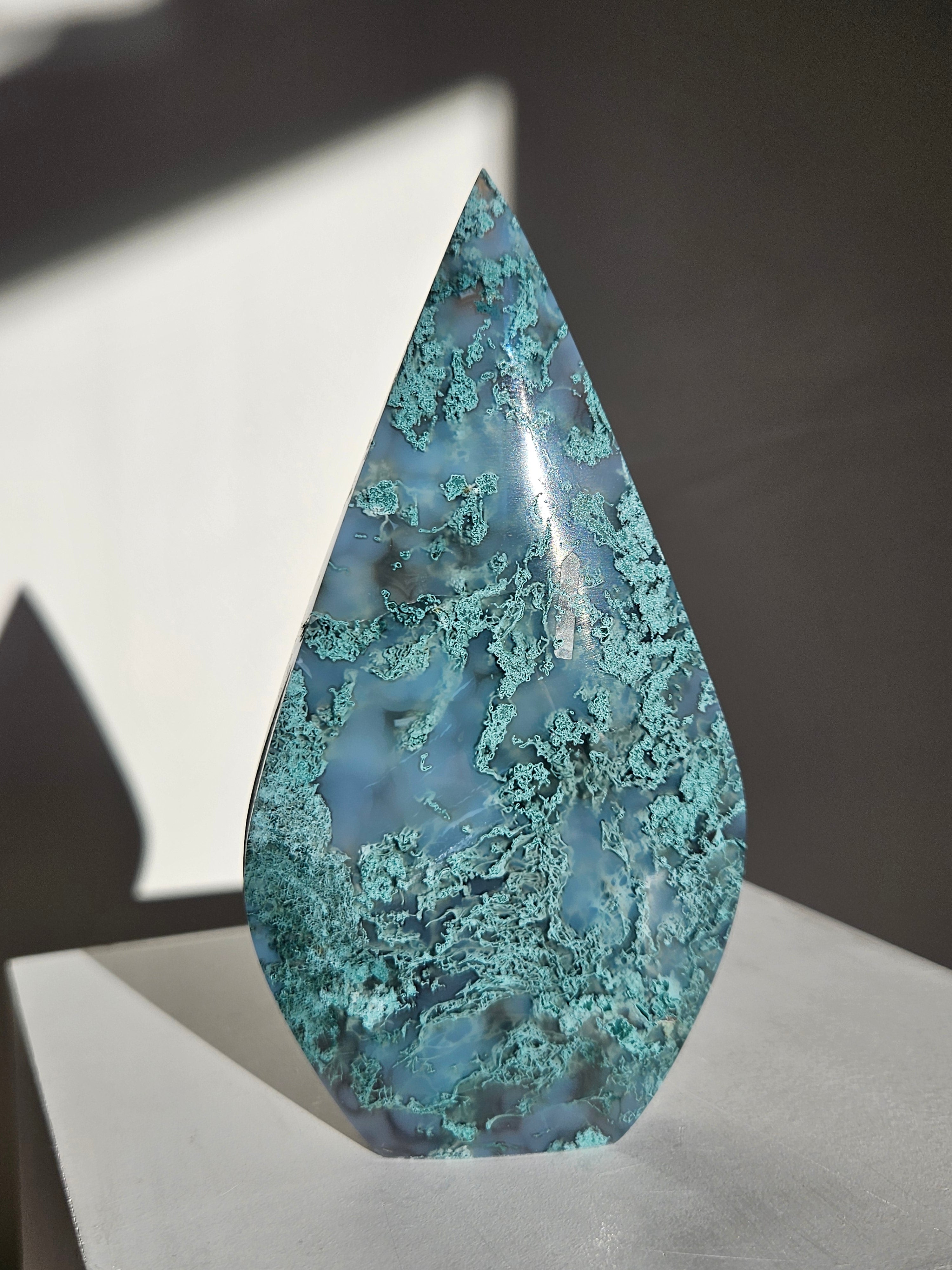 Moss Agate Flame 008