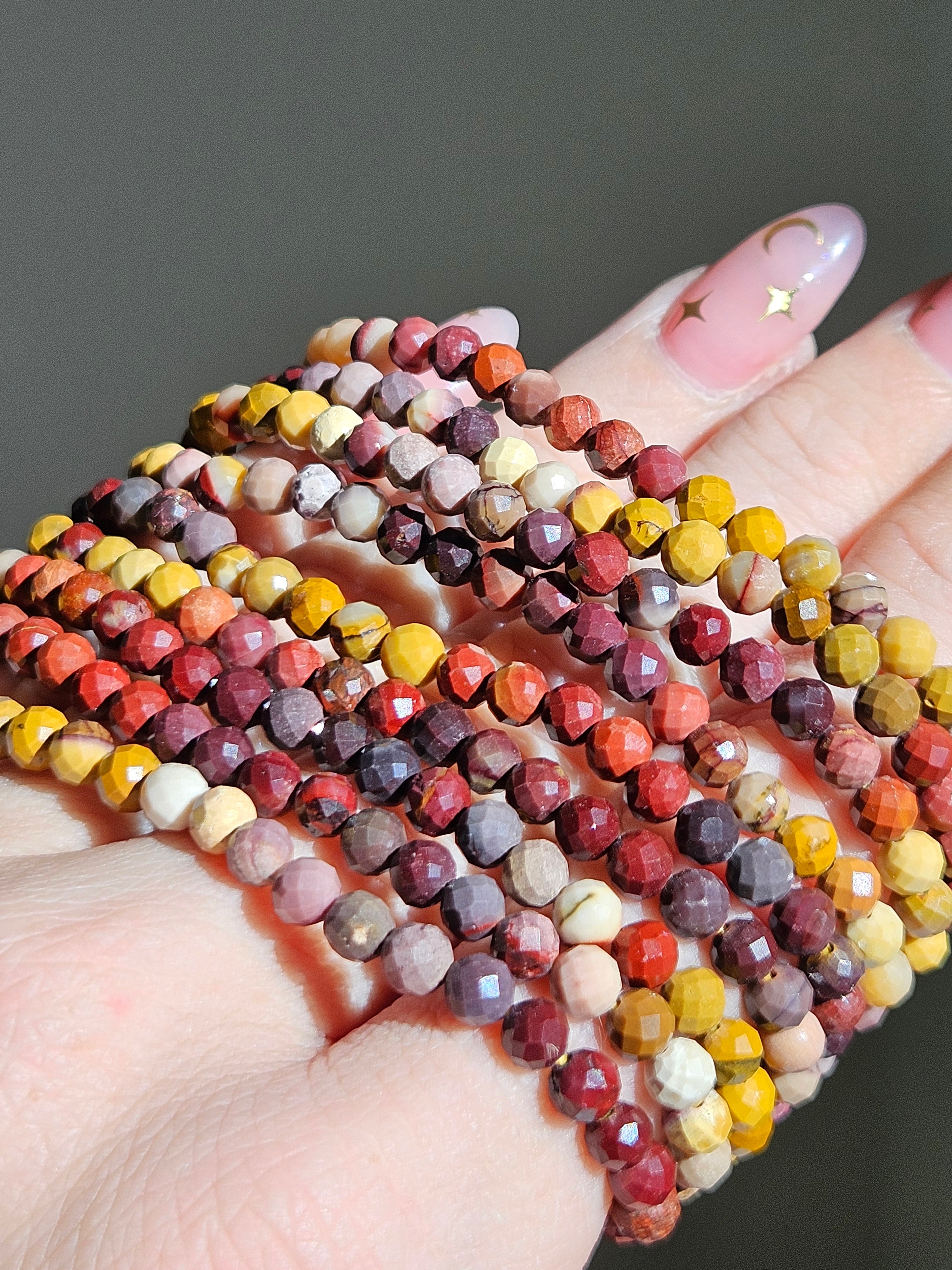Mookite Faceted bracelet | 4mm