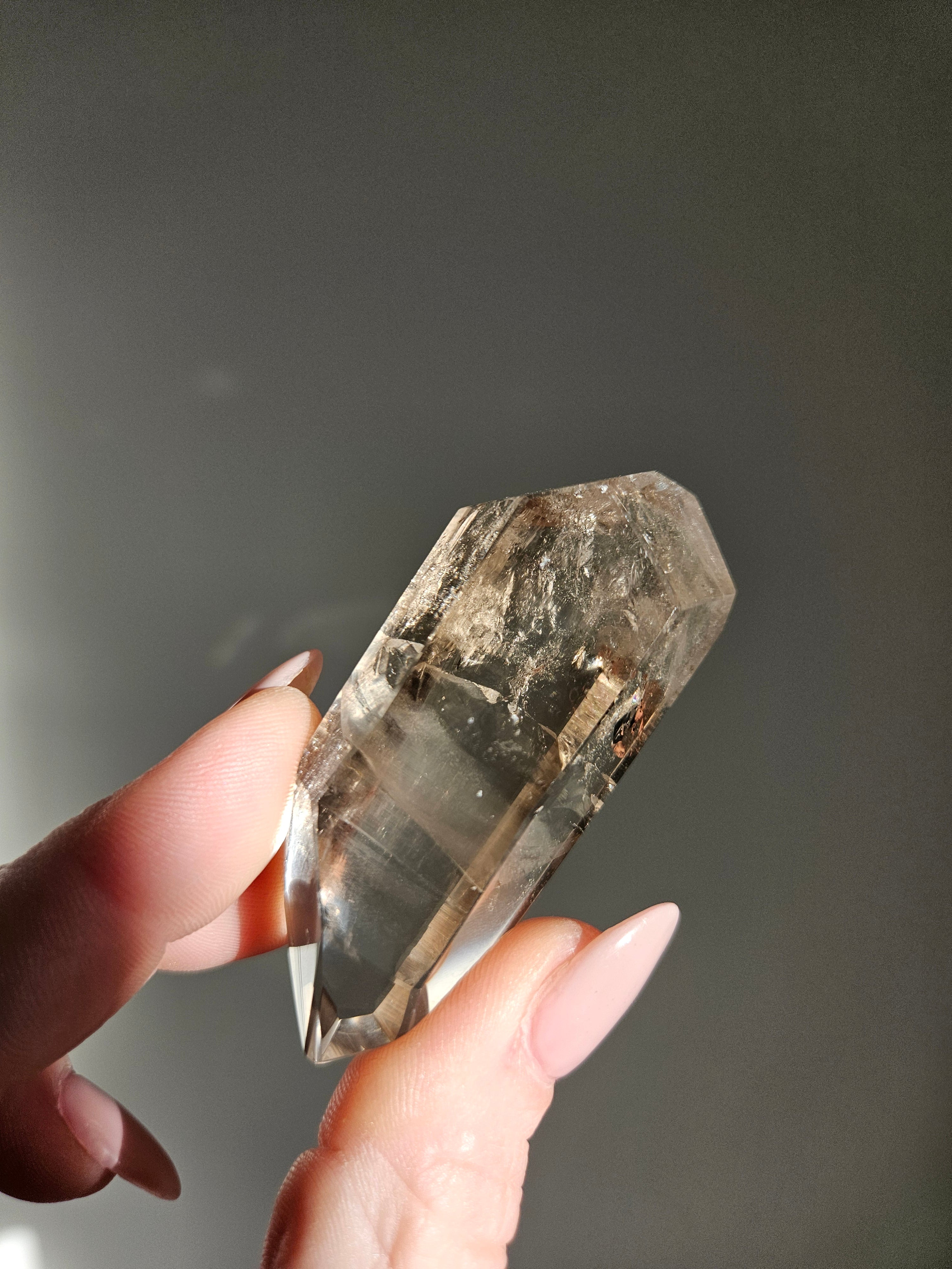 Semipolished Smoky Lemurian Quartz 002