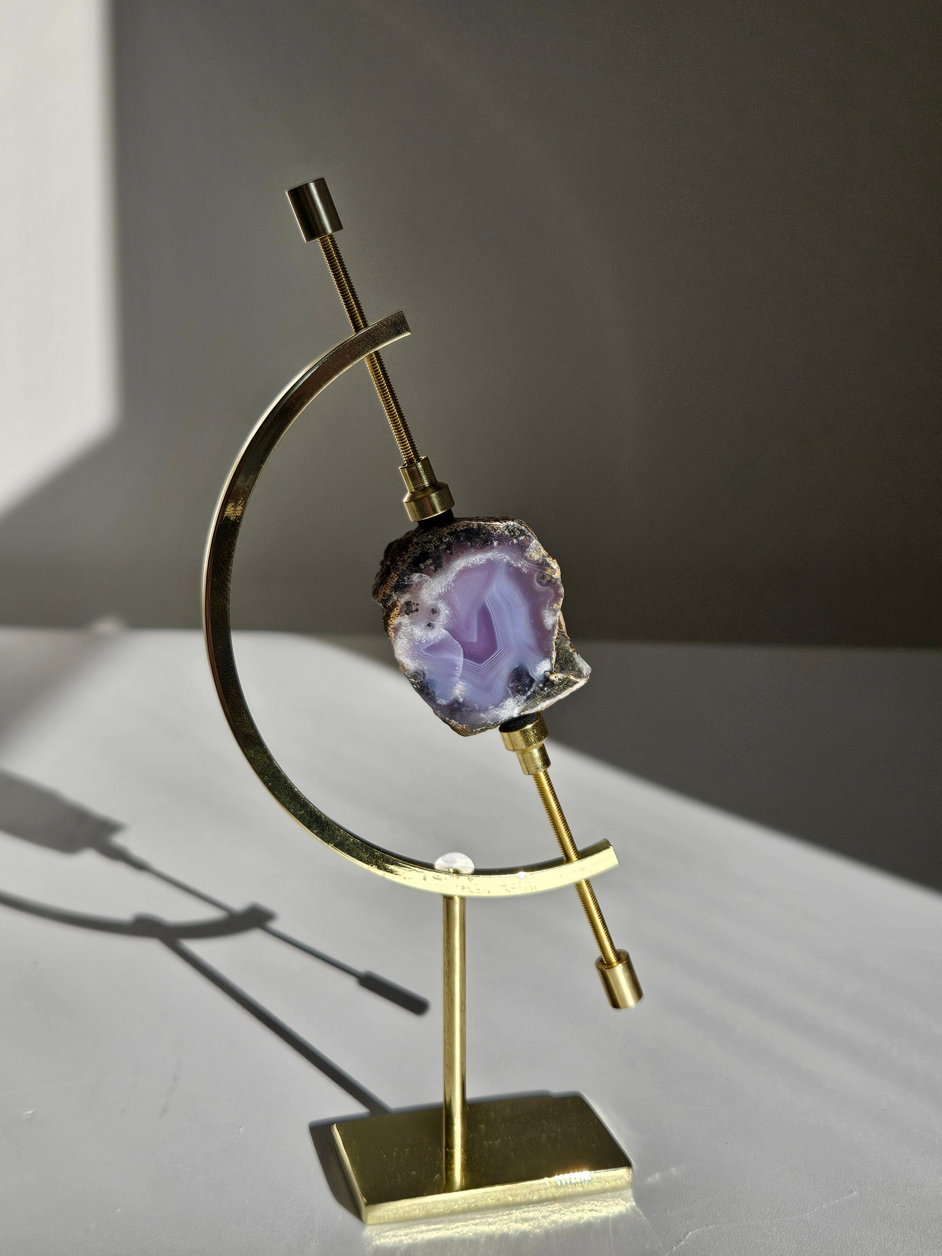 Purple Moss Agate Slab on Caliper 011