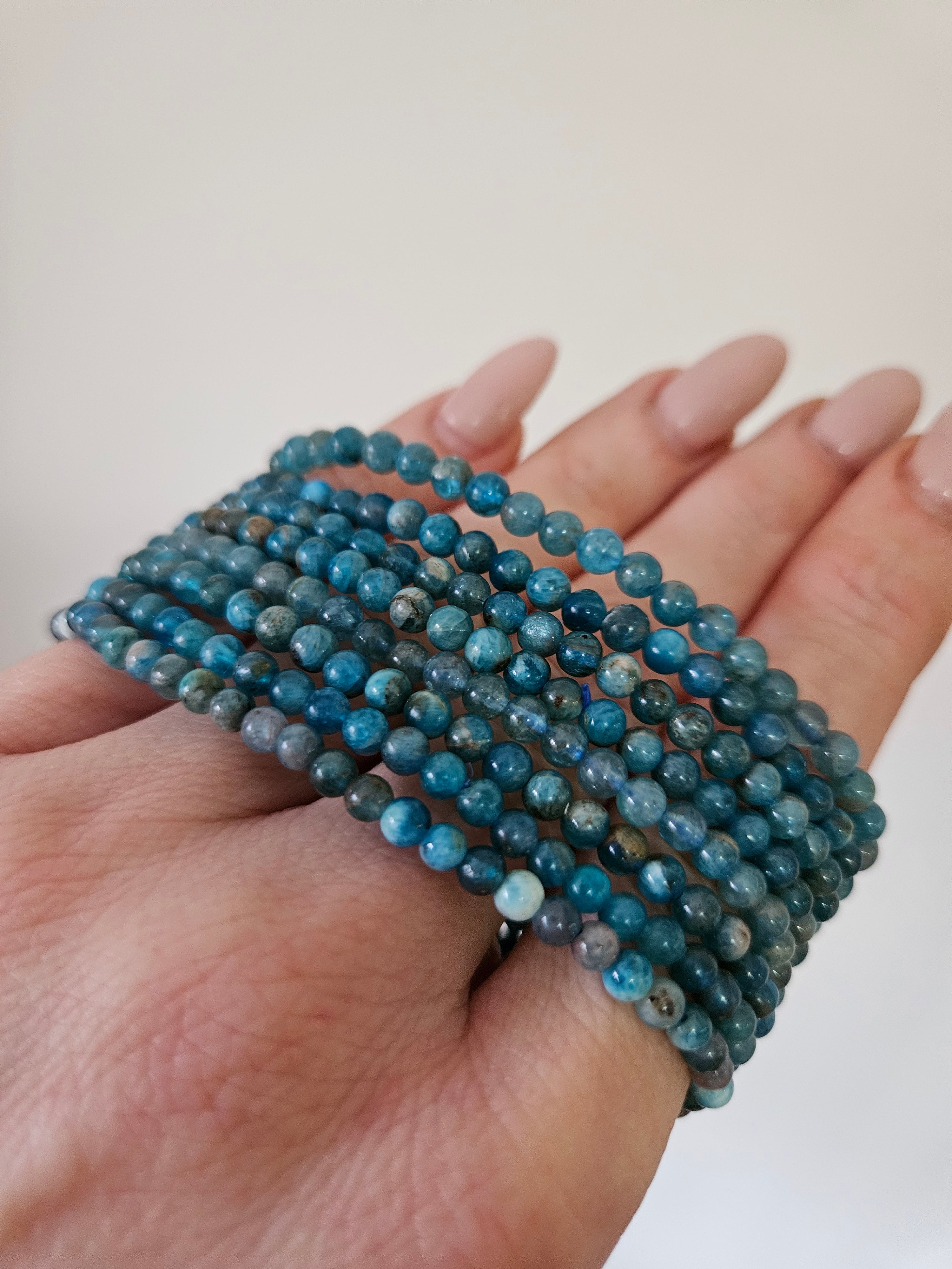 Blue Apatite Bracelet | 4mm