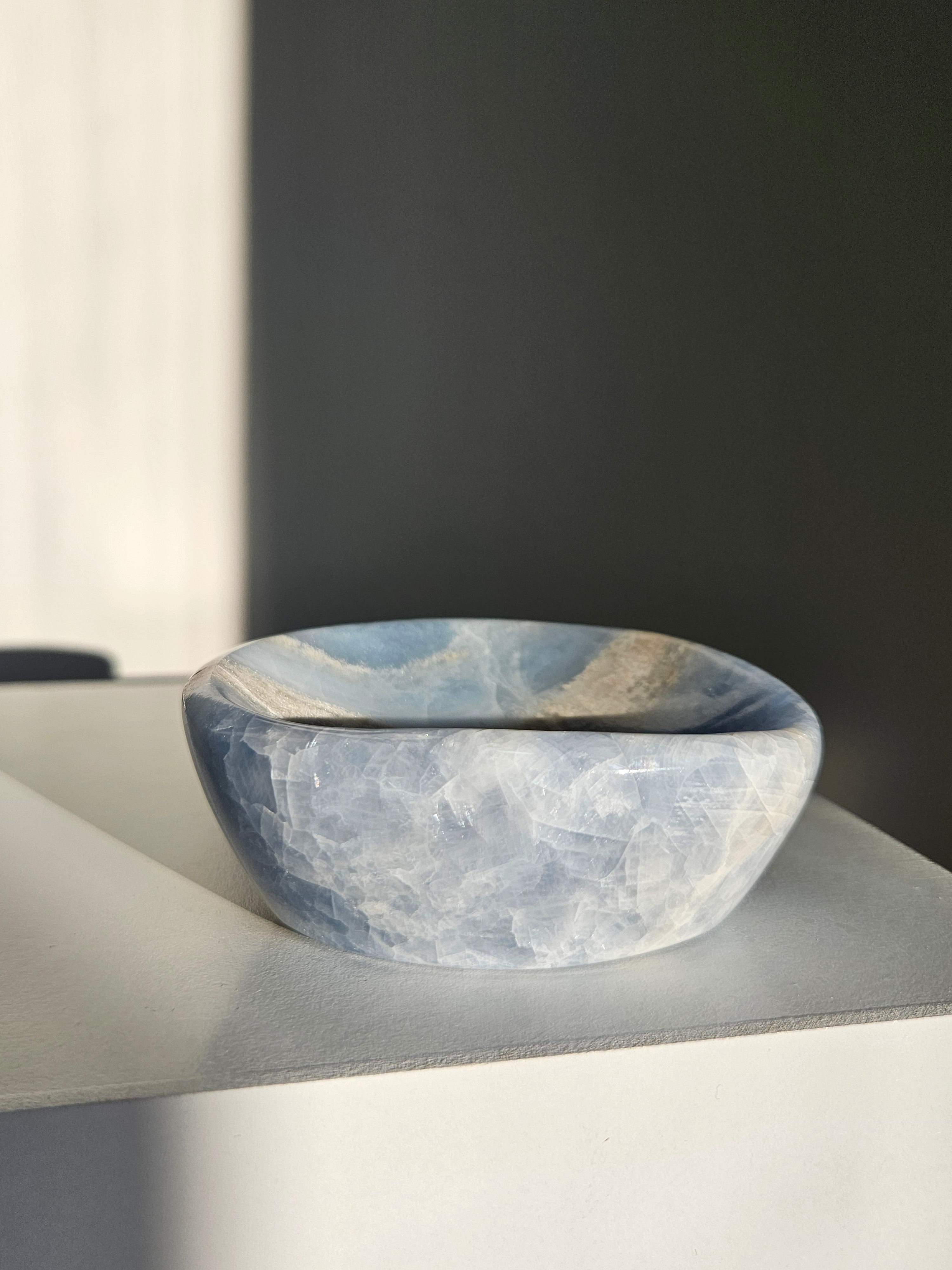 Blue Calcite Bowl 005