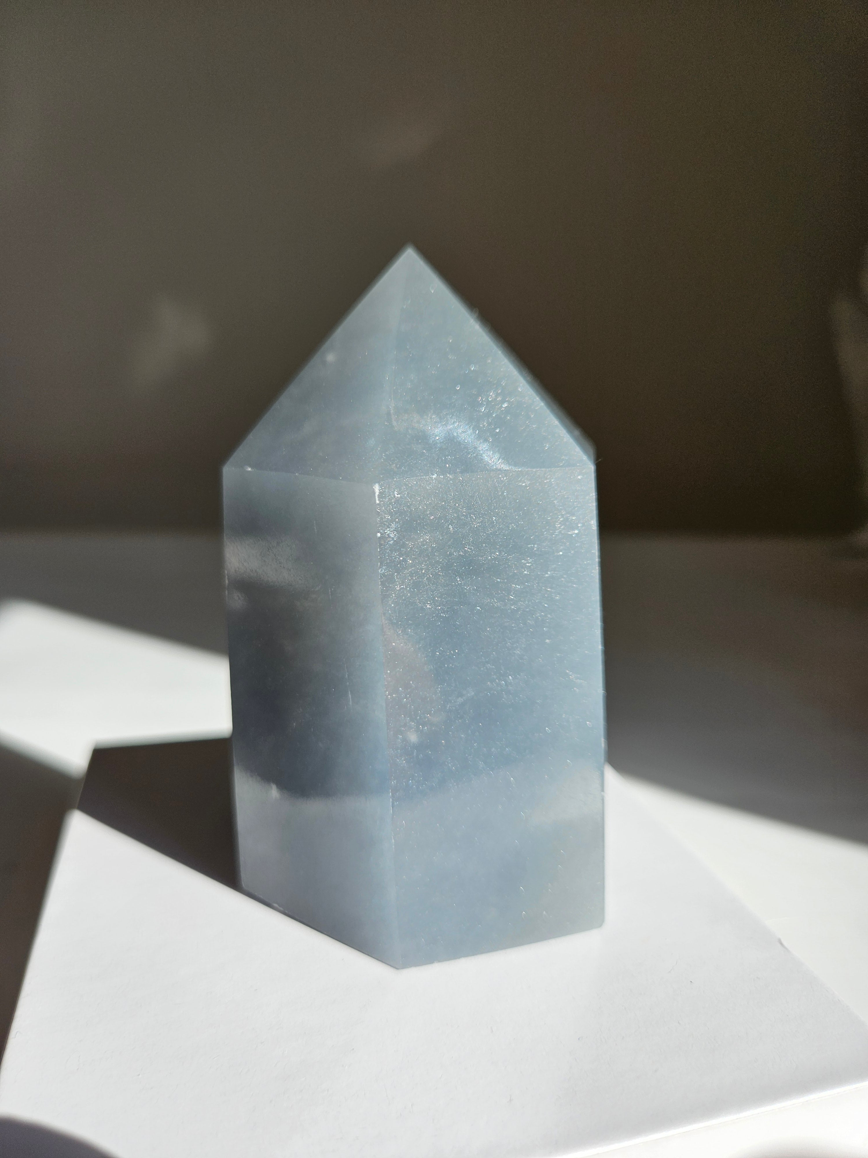 Snowflake Angelite Tower 011