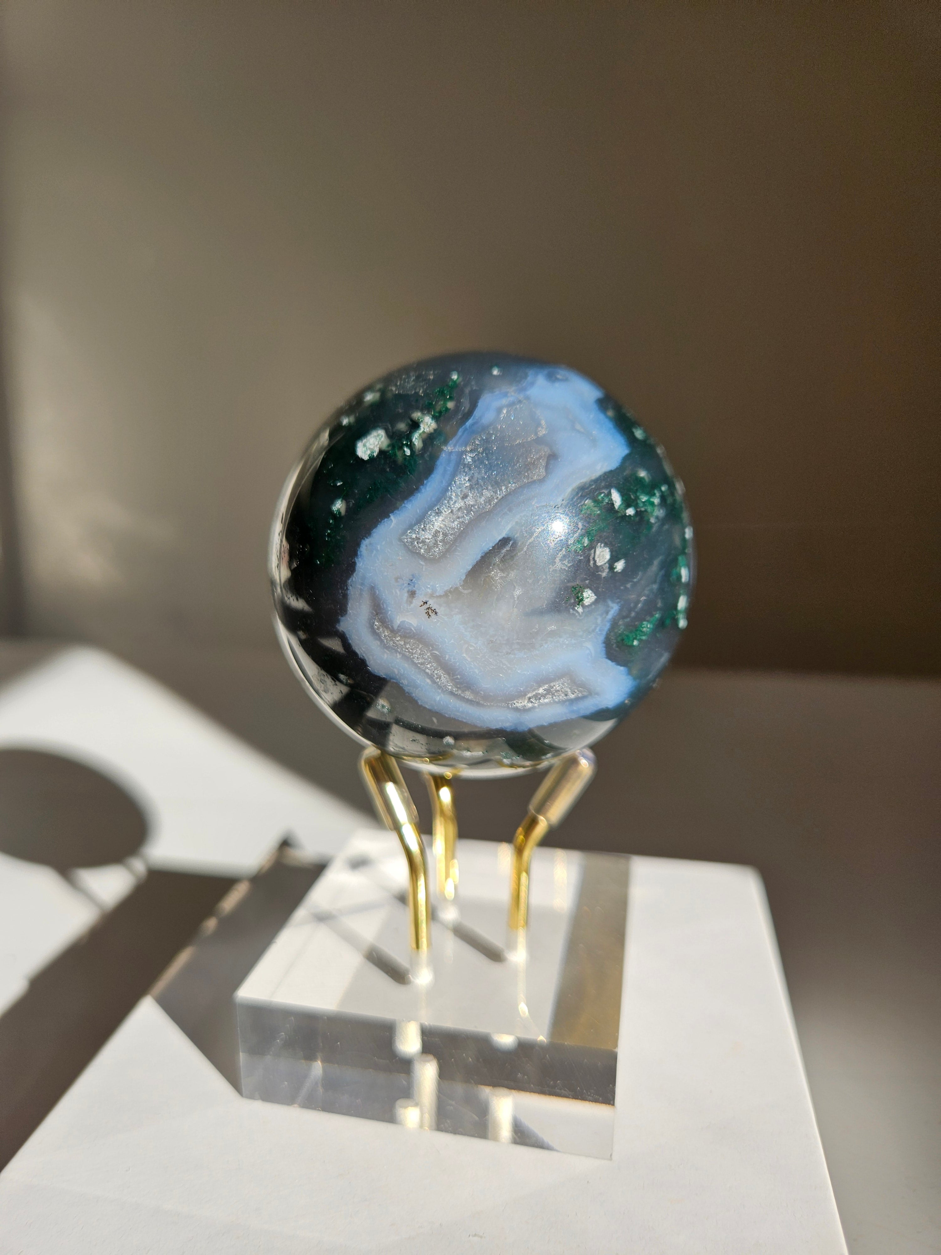 Moss Agate Sphere 008