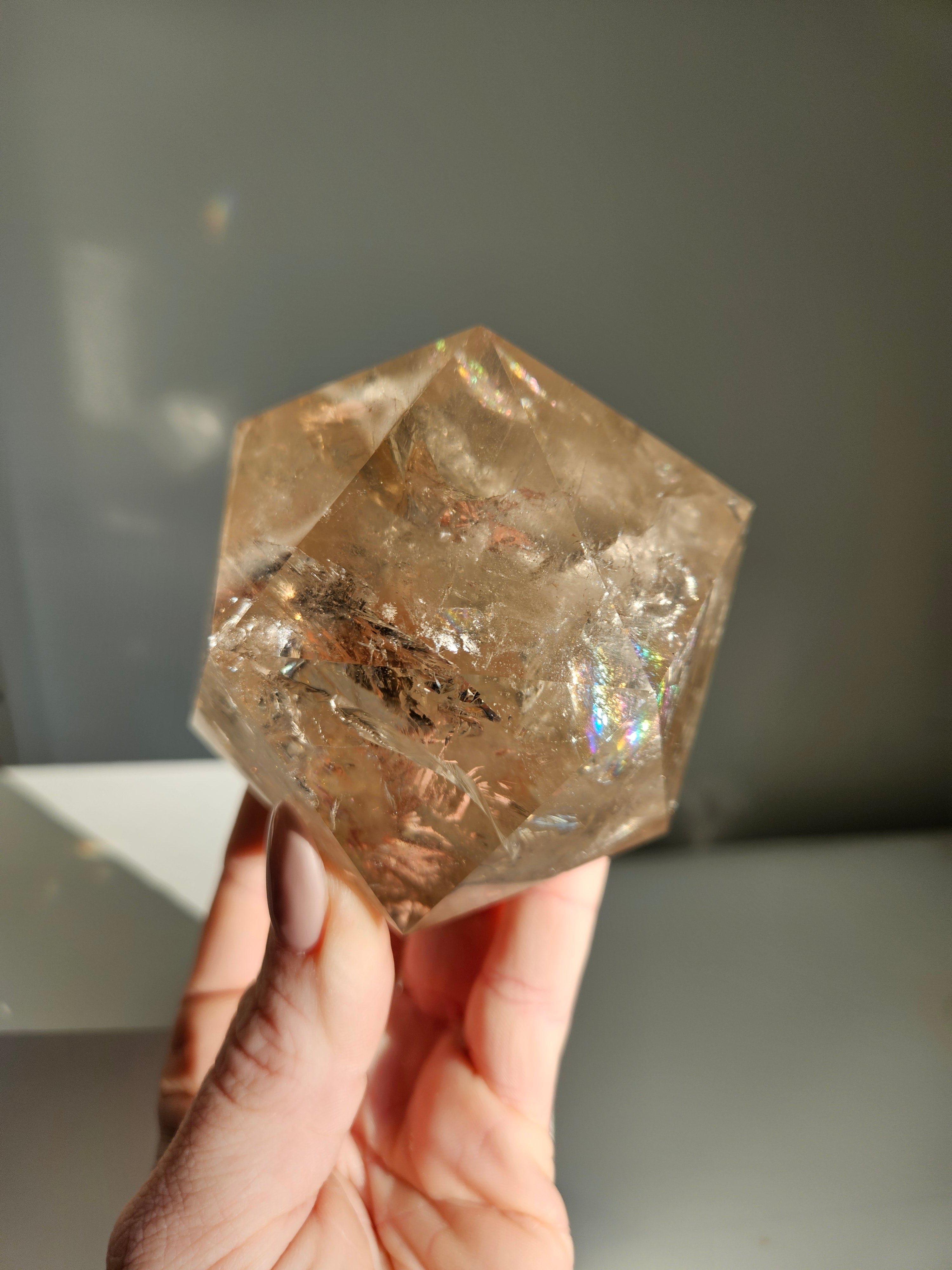 Smoky Quartz Icosahedron 002