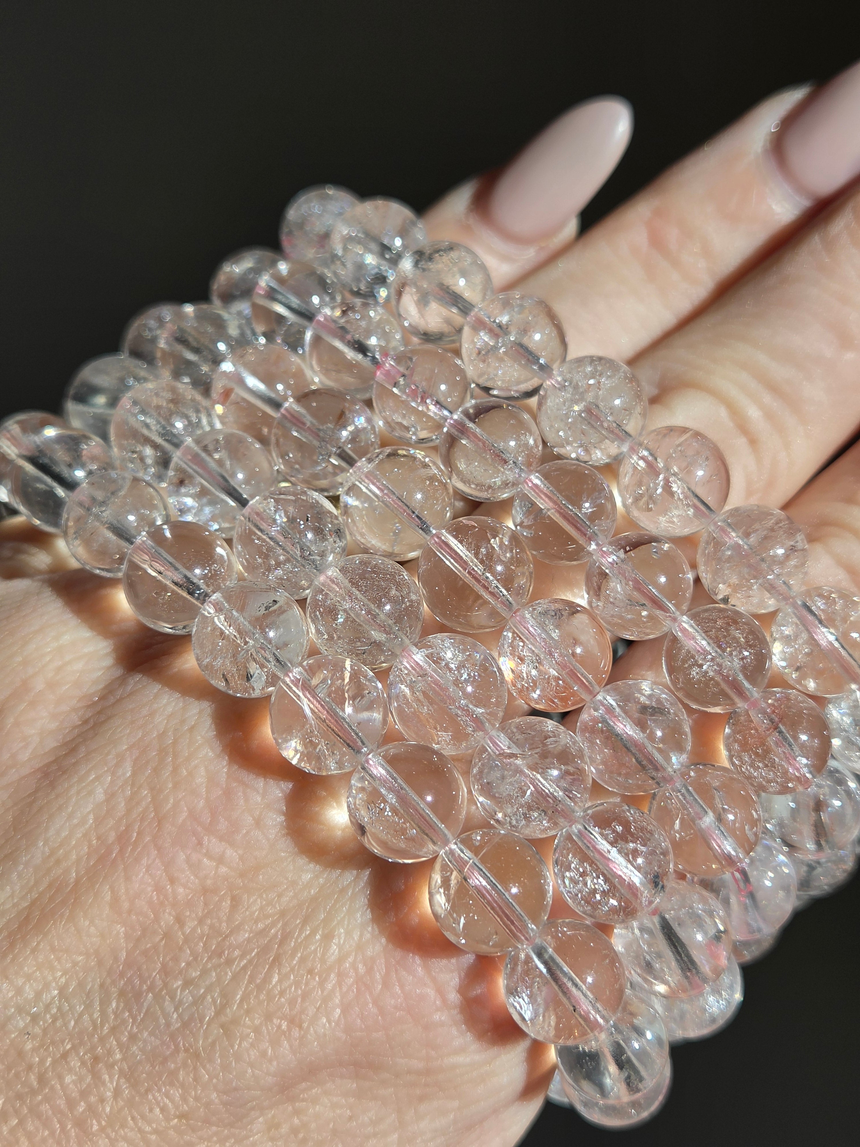 Pink Quartz bracelet | 10mm