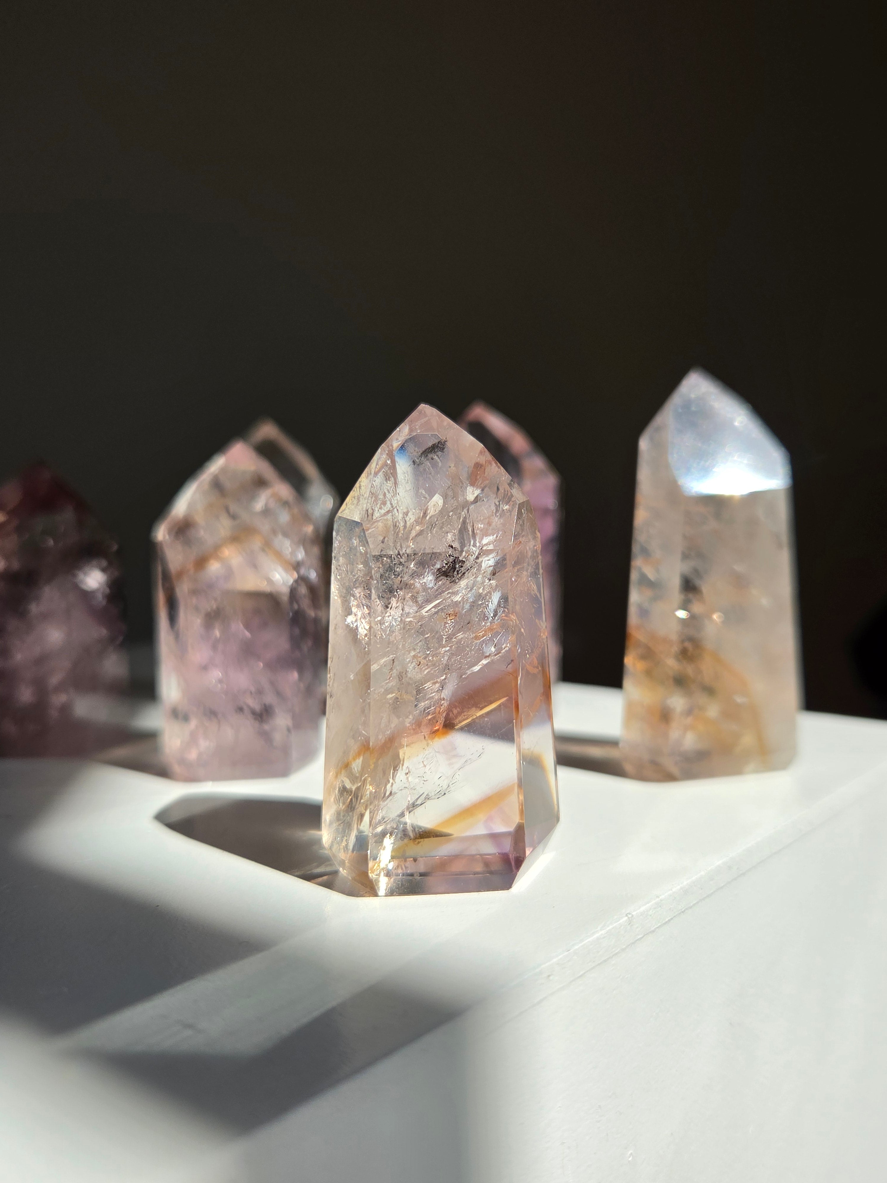 UV reactive Amethyst Tower | Intuitively selected