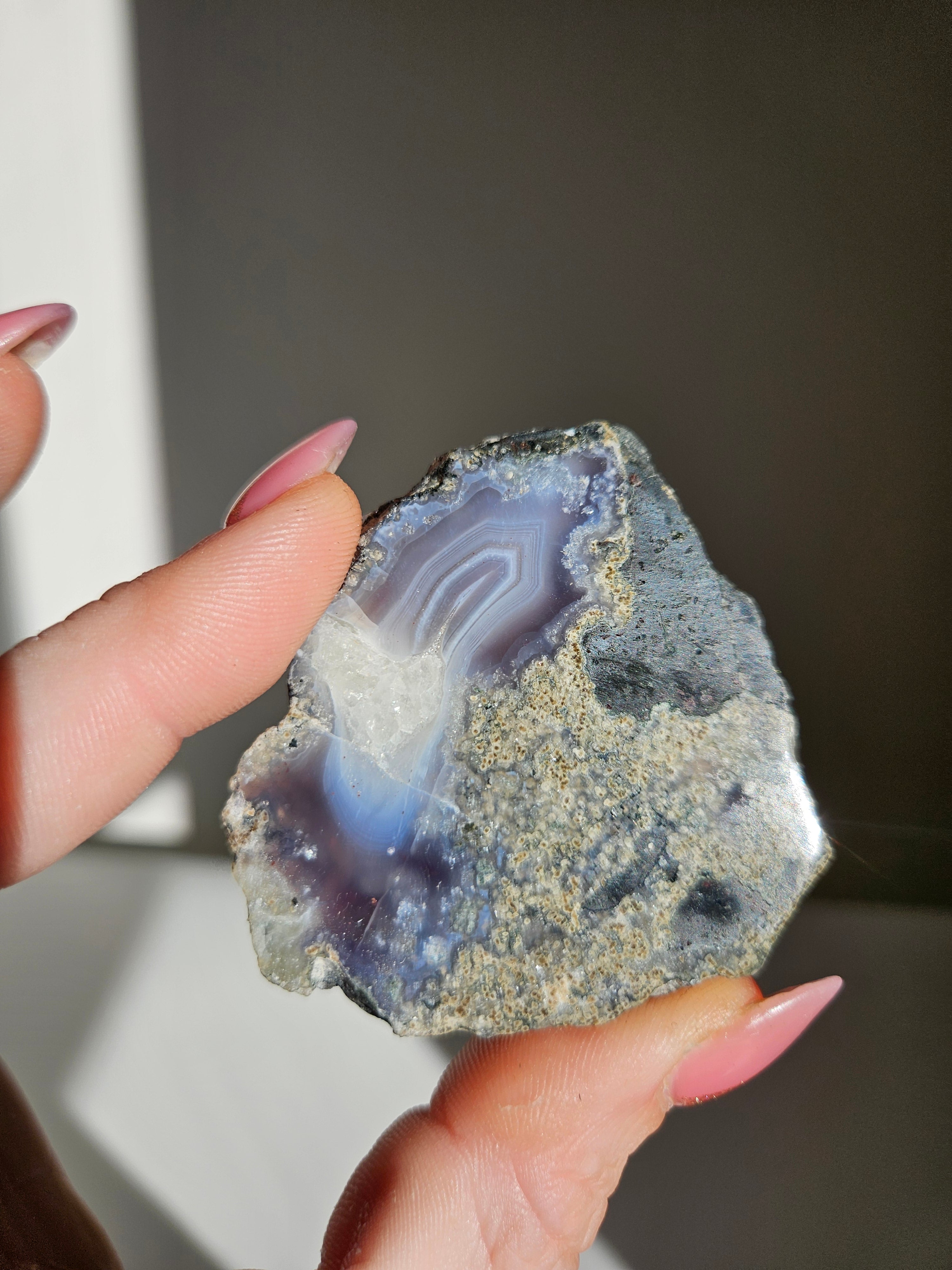 Purple Moss Agate Slab 009