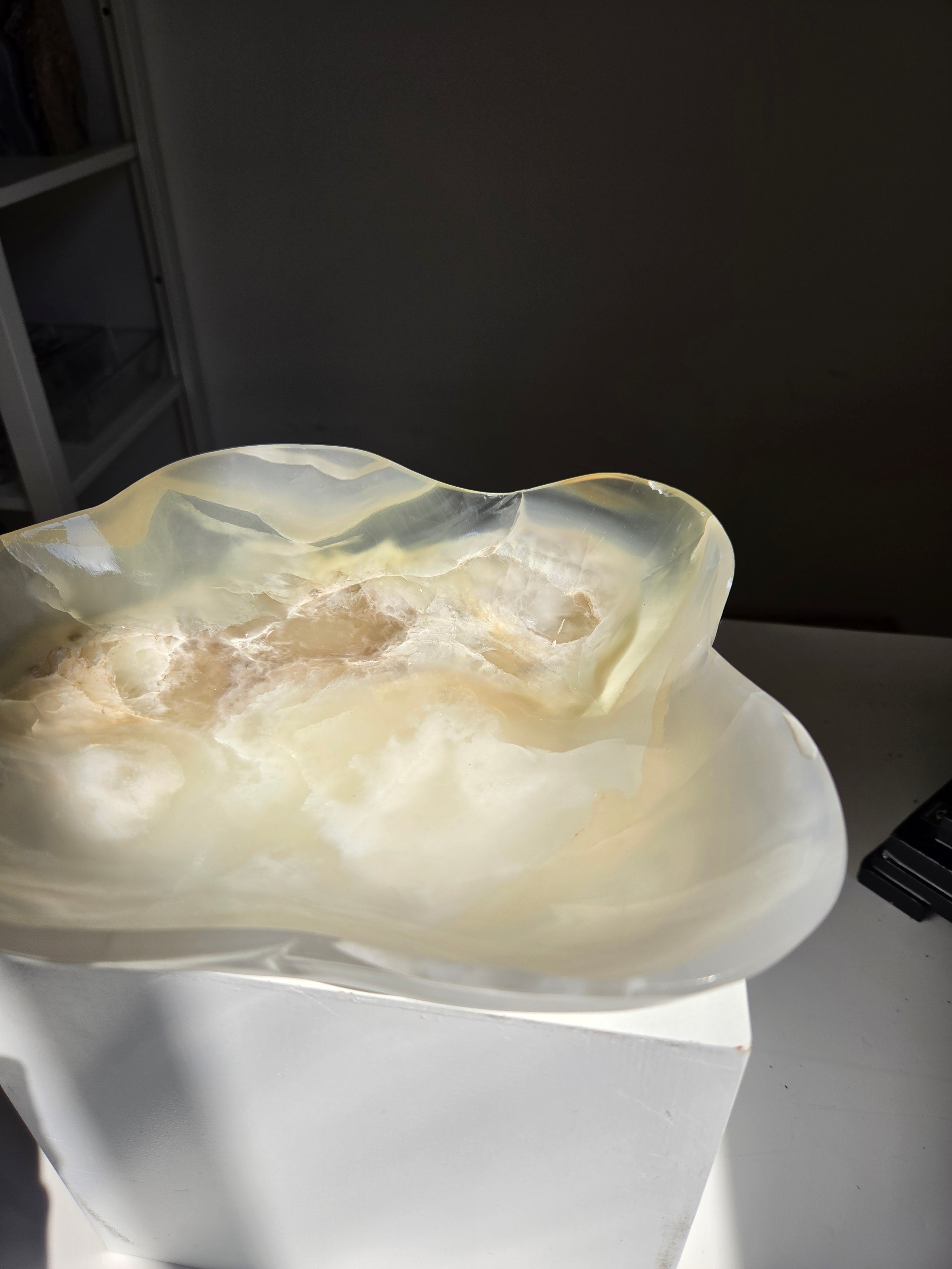 White Onyx Bowl