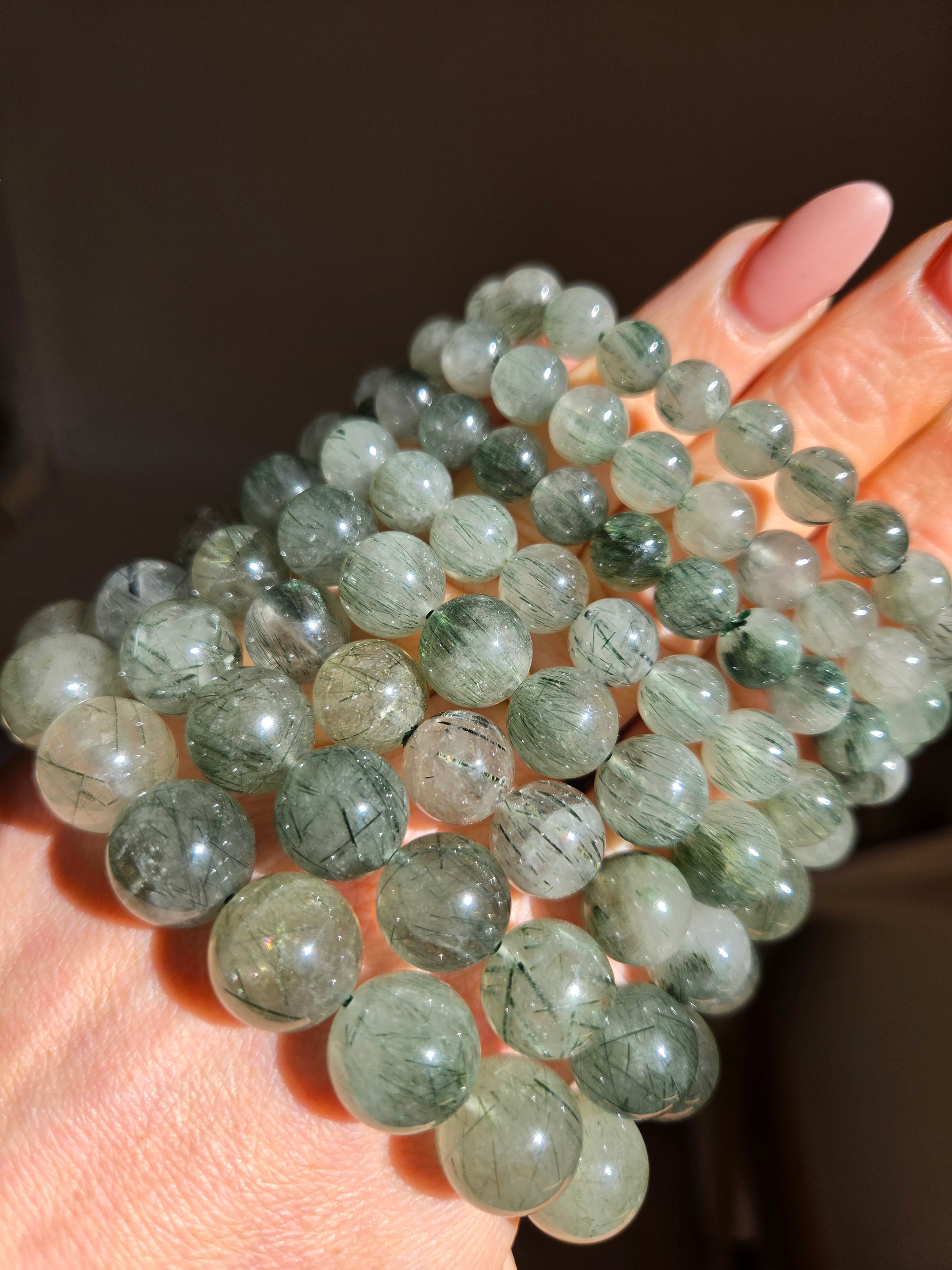 Green Rutile Quartz Bracelet