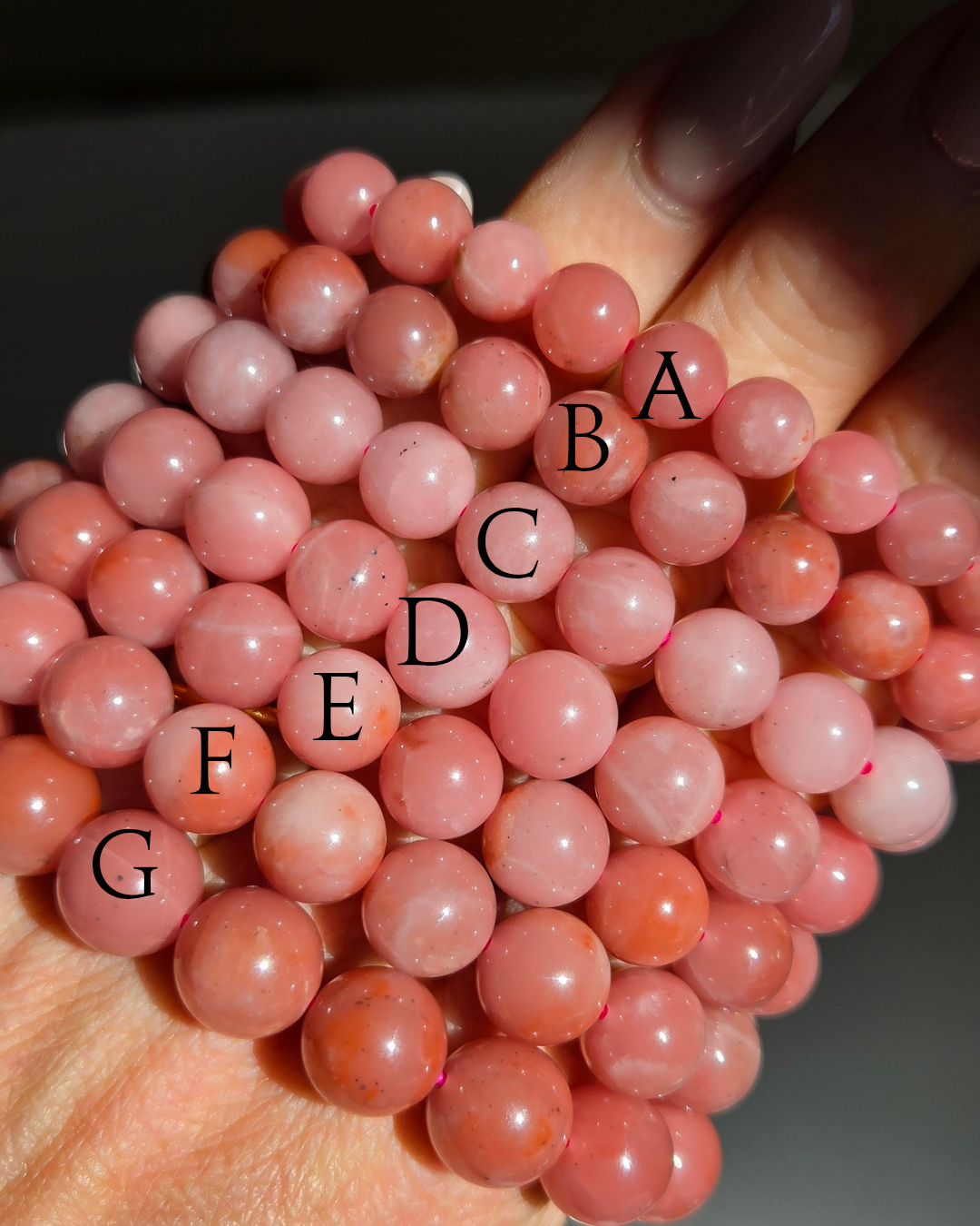 Guava Quartz bracelet | 8-11mm