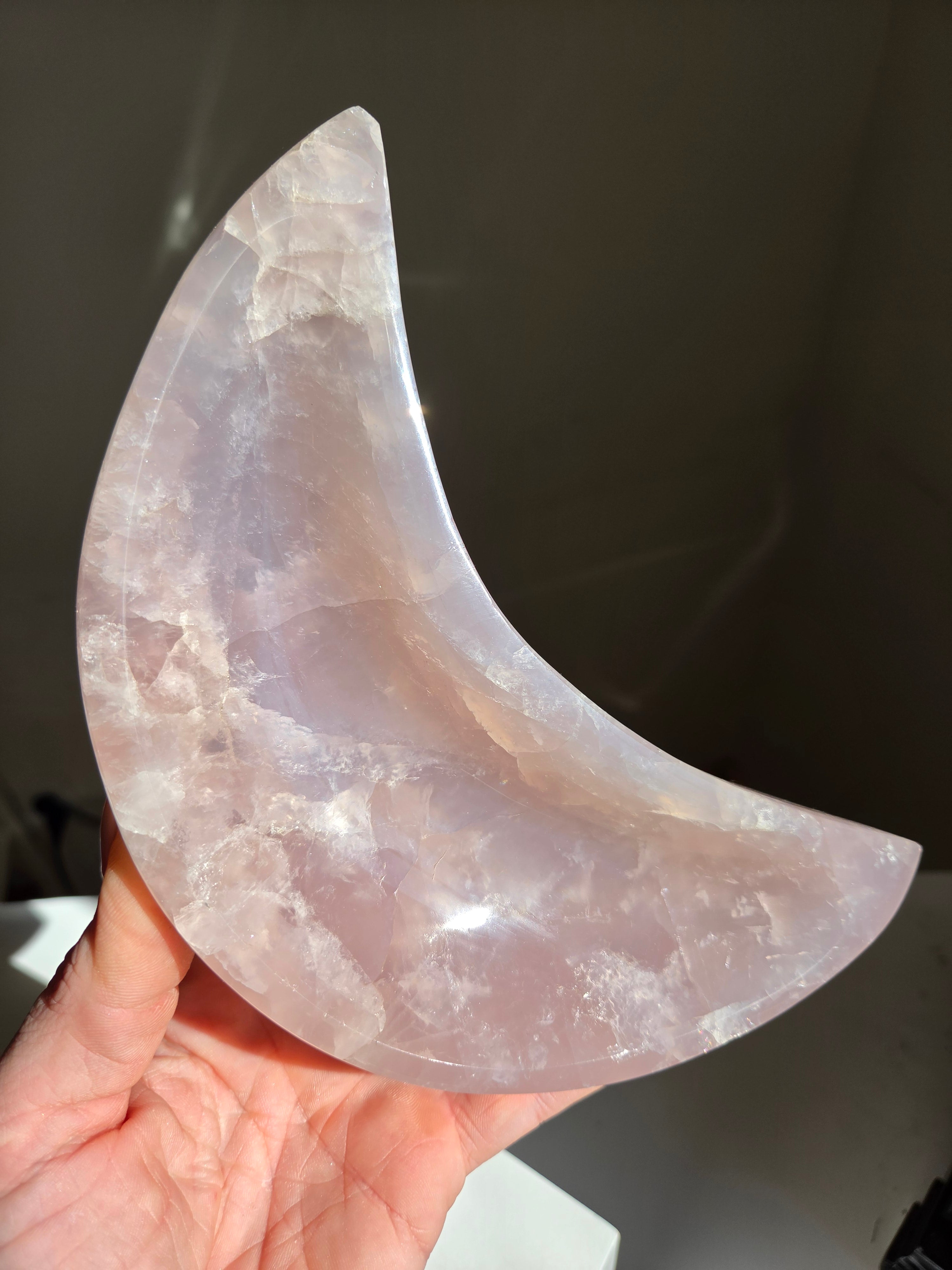 Rose Quartz Moon Bowl 007