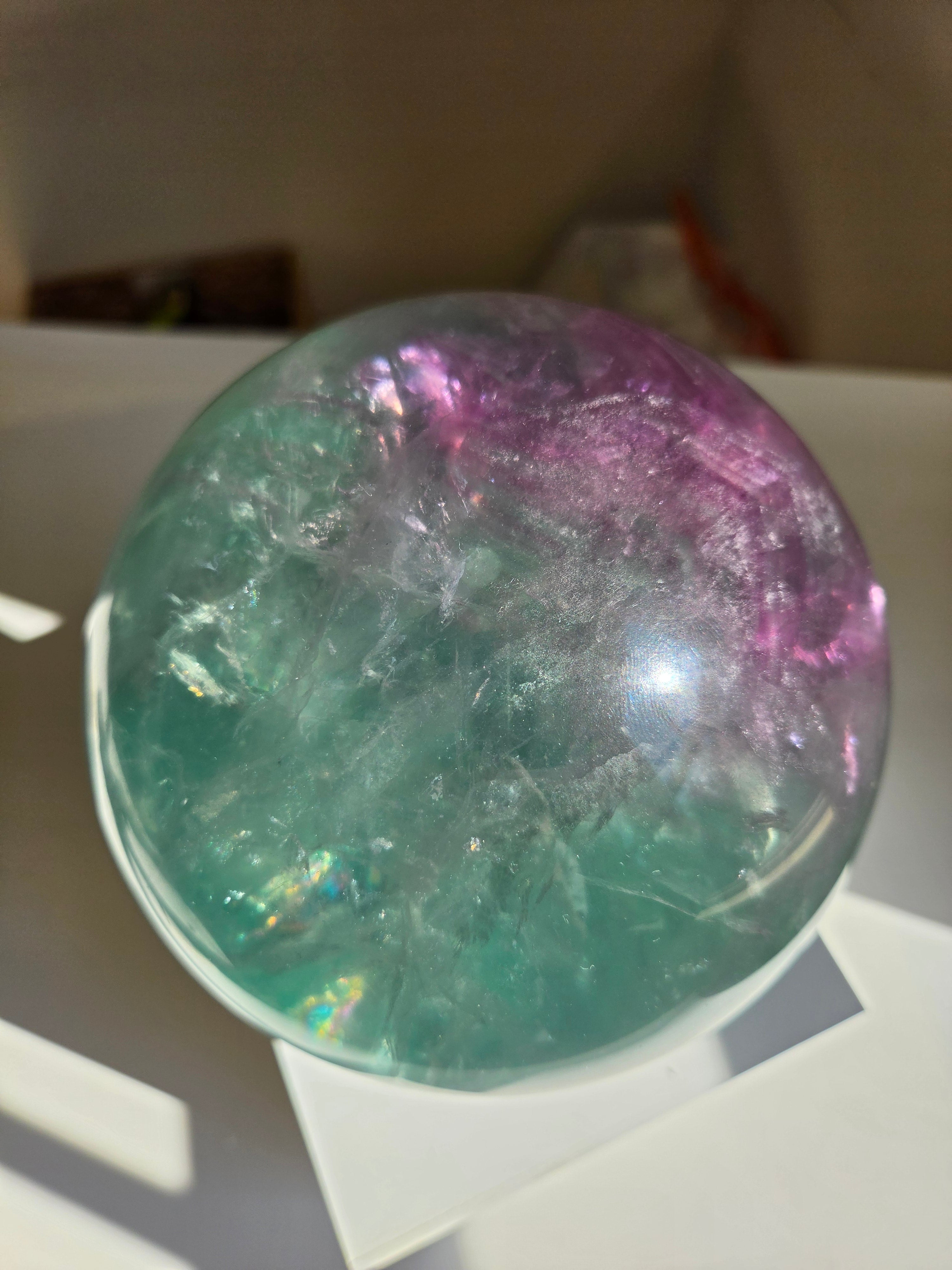 Fluorite Statement Sphere