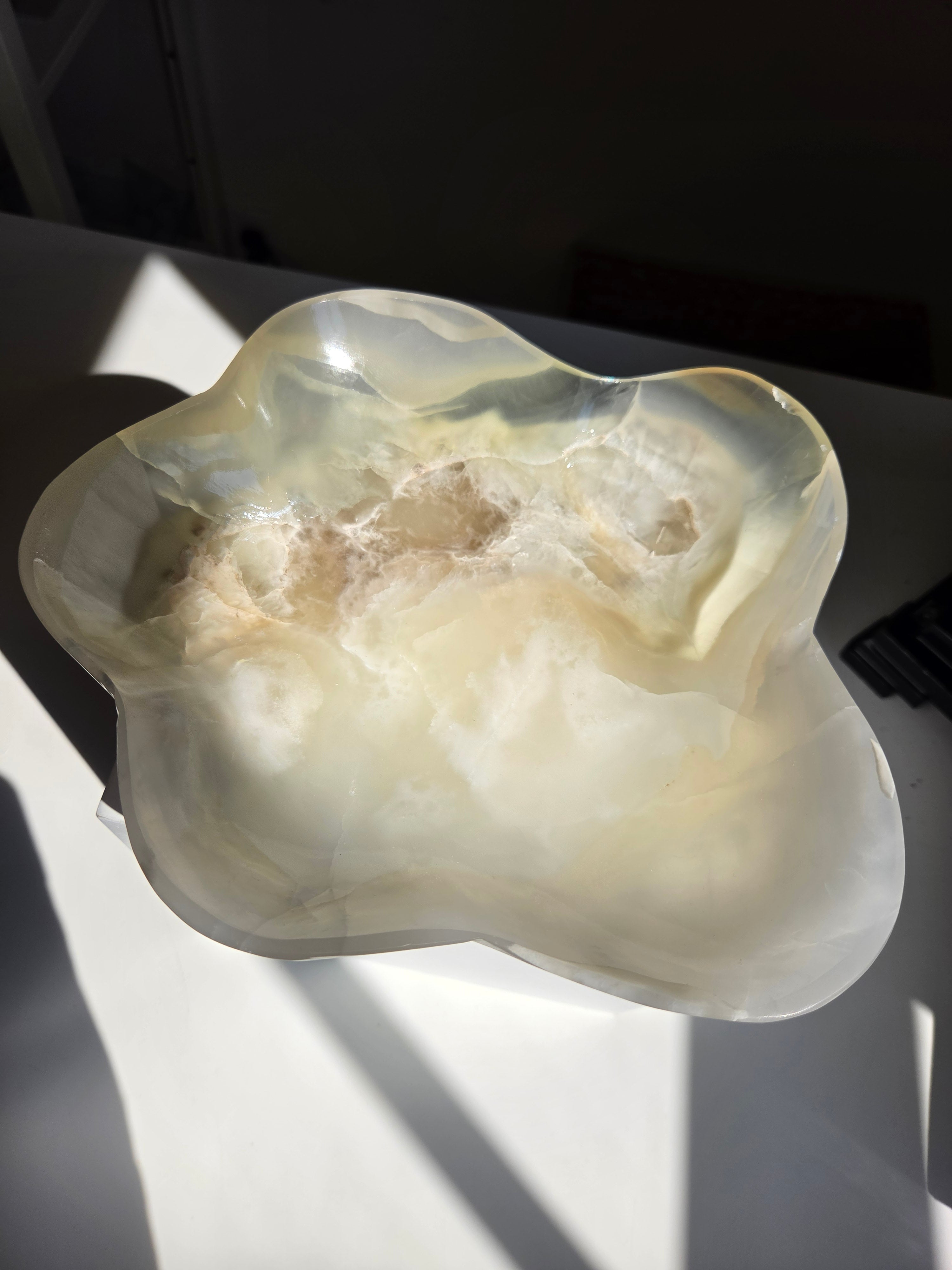 White Onyx Bowl
