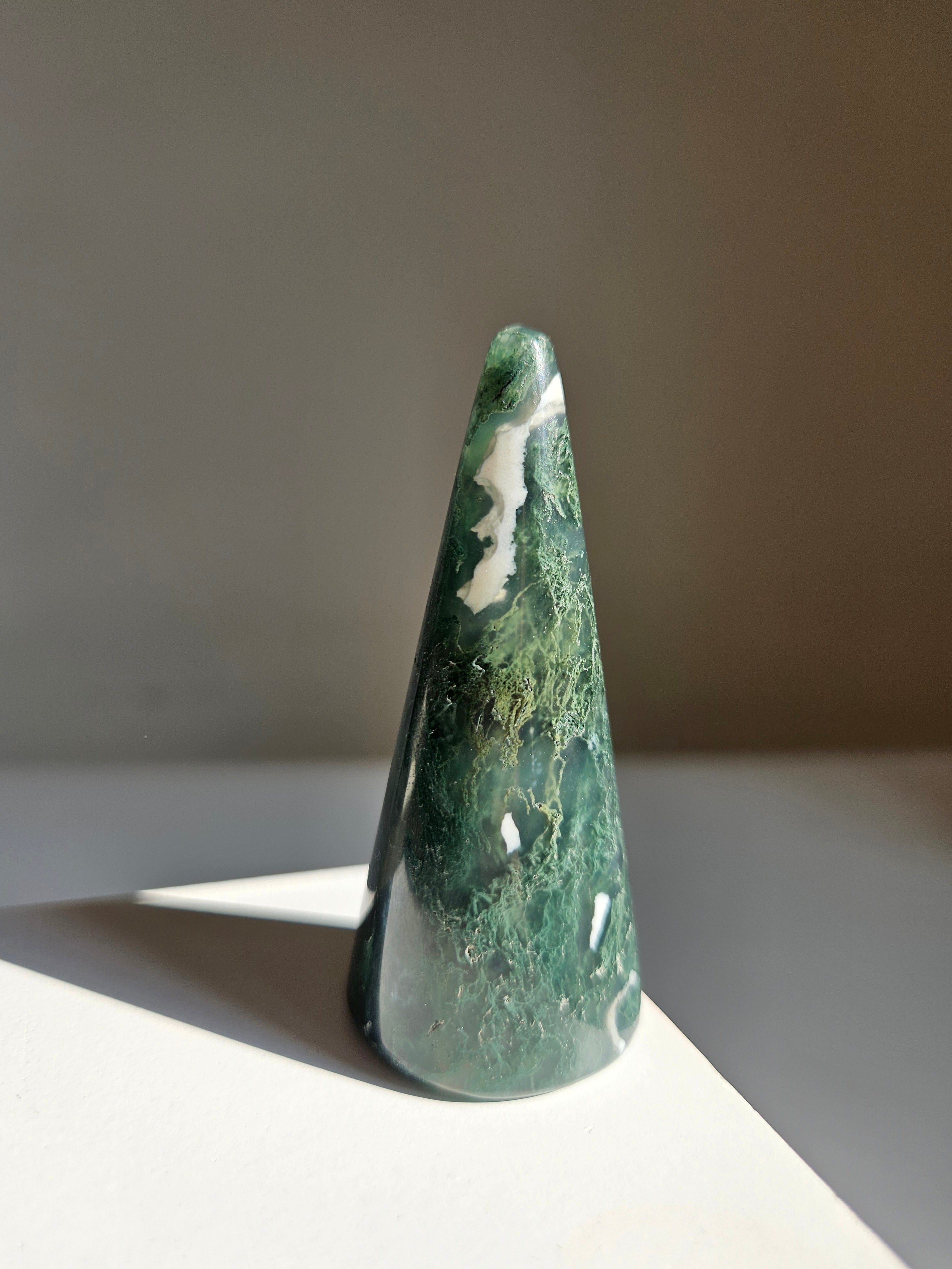 Moss Agate Ring Holder 001