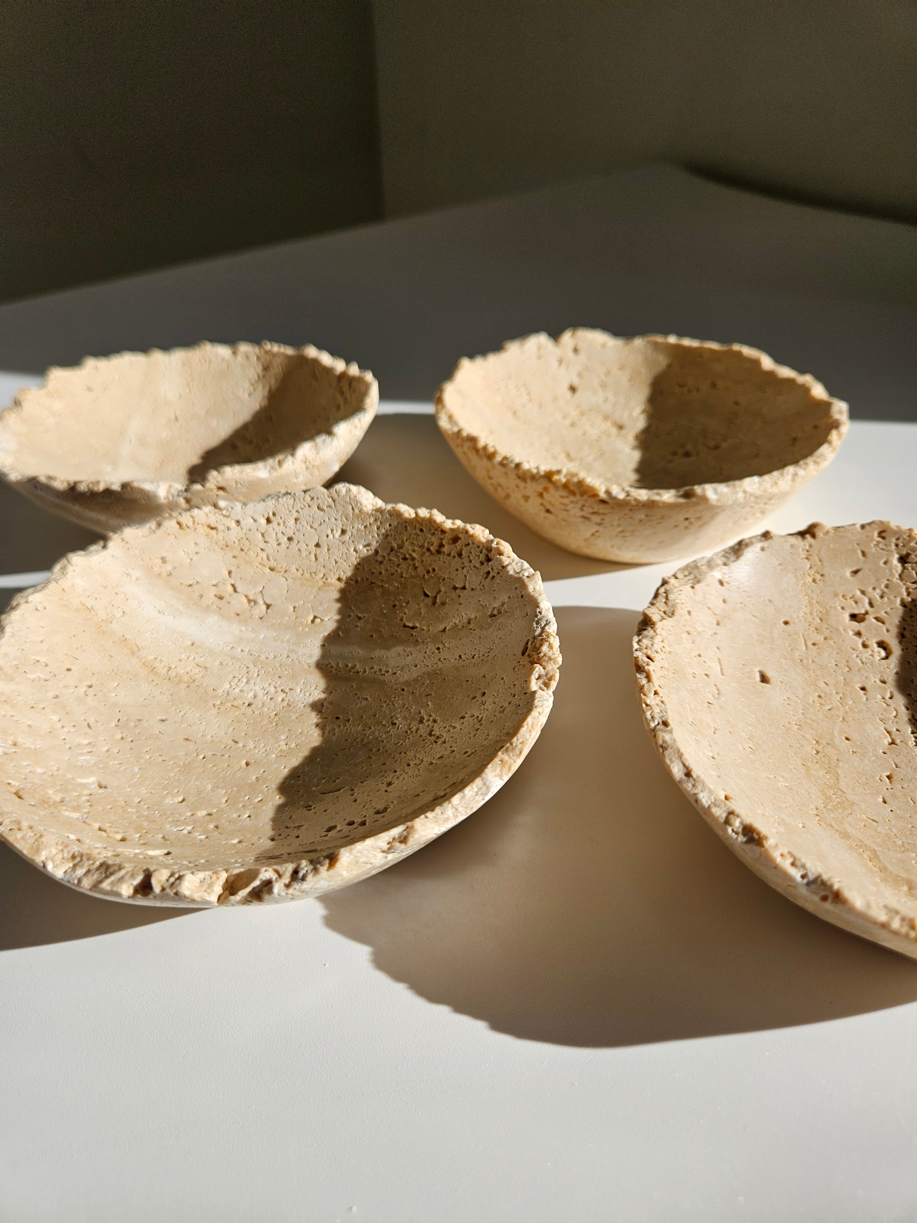 Travertine Raw Edge Bowl