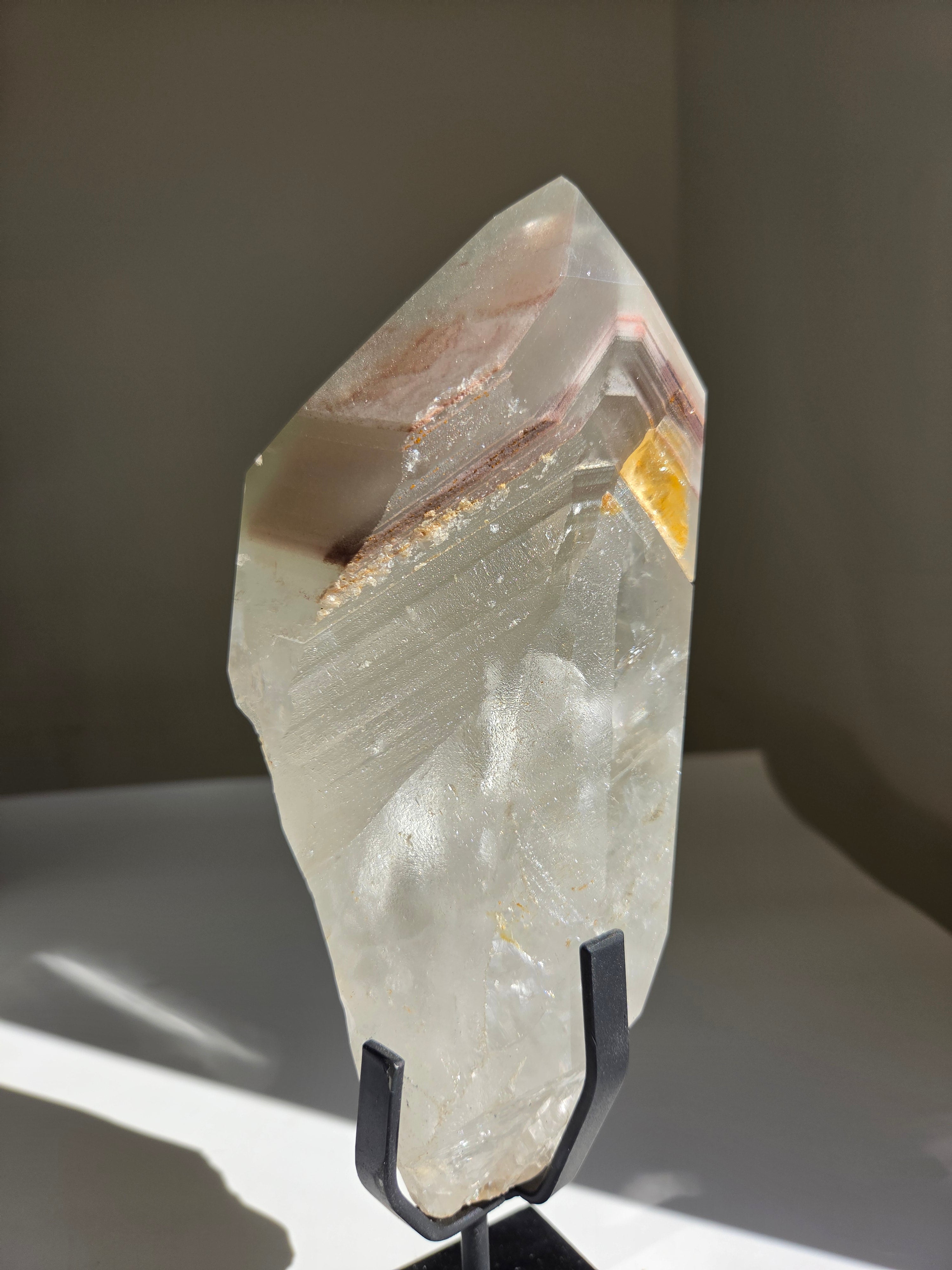 Garden Quartz Statement on Custom Stand