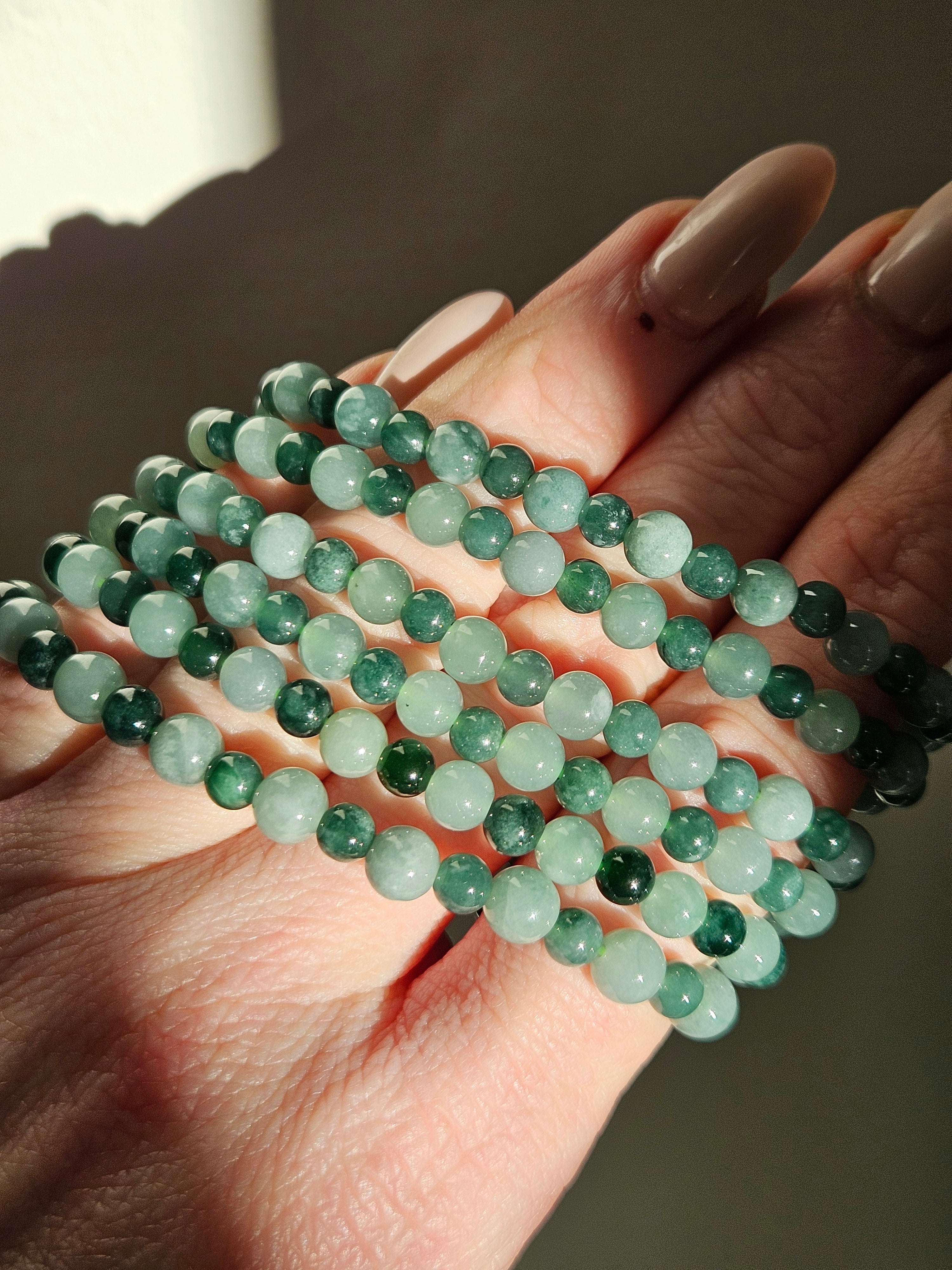 Jade Bubble Bracelet | 4&6mm