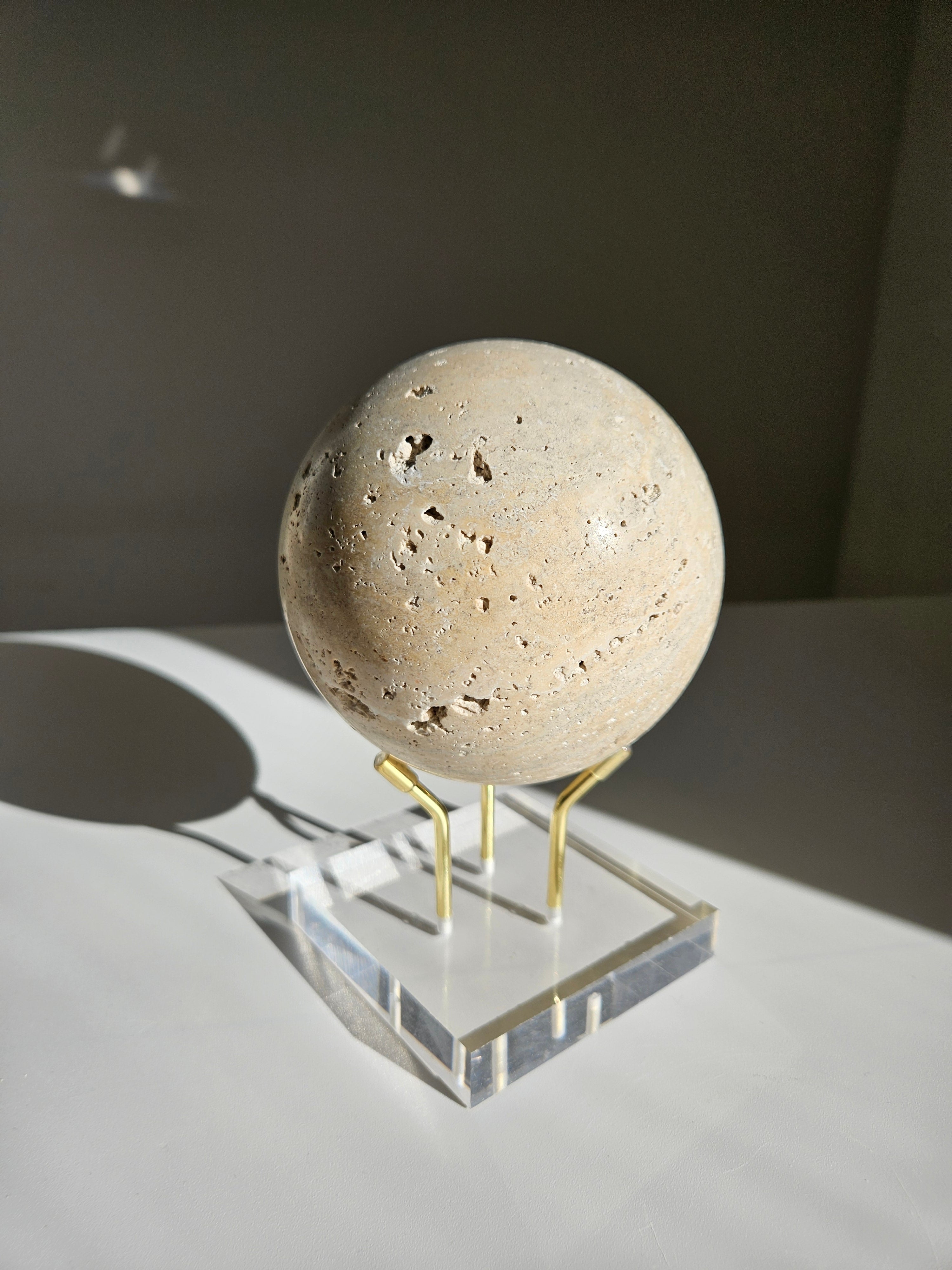 Travertine Sphere