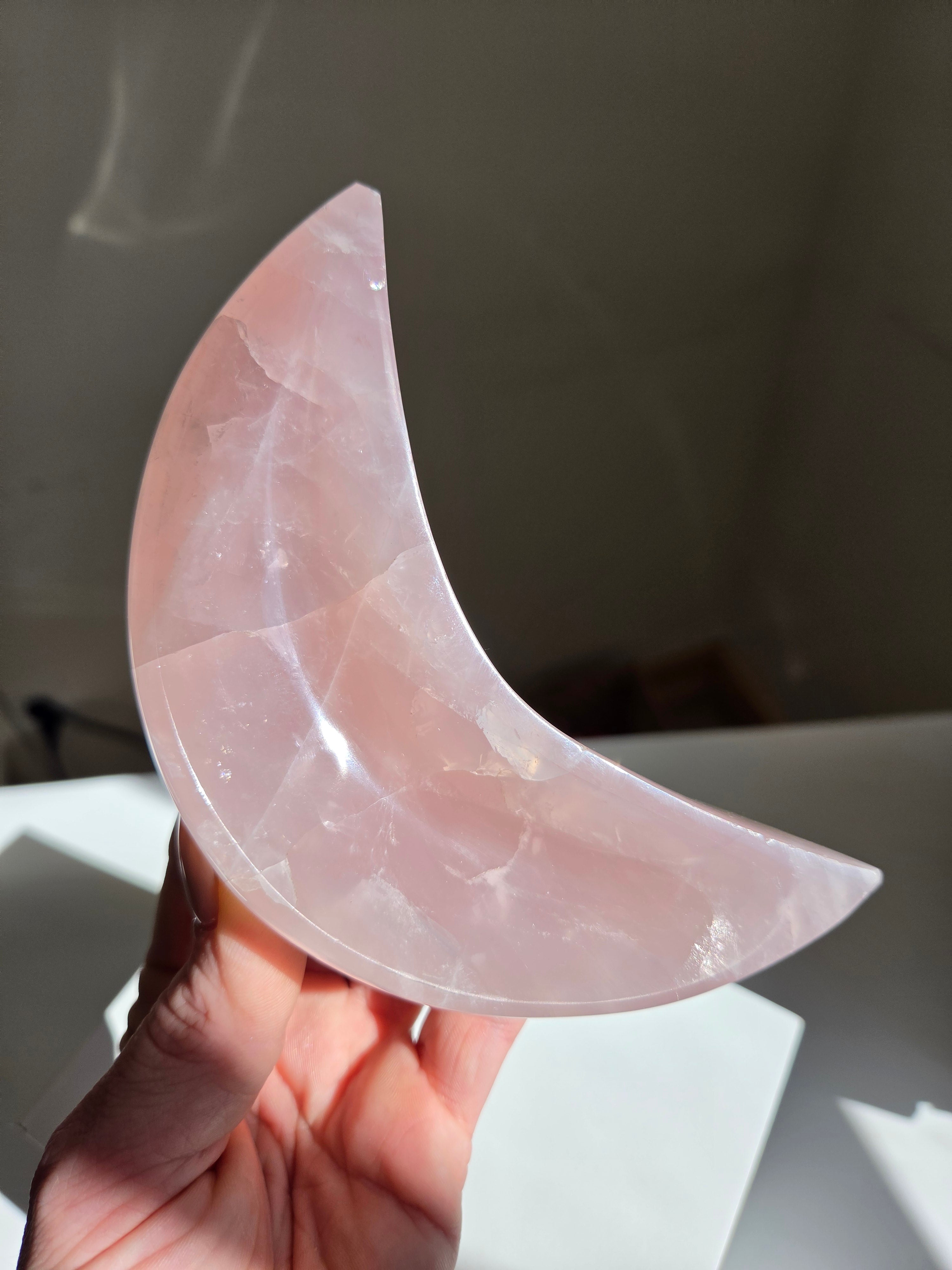 Rose Quartz Moon Bowl 004