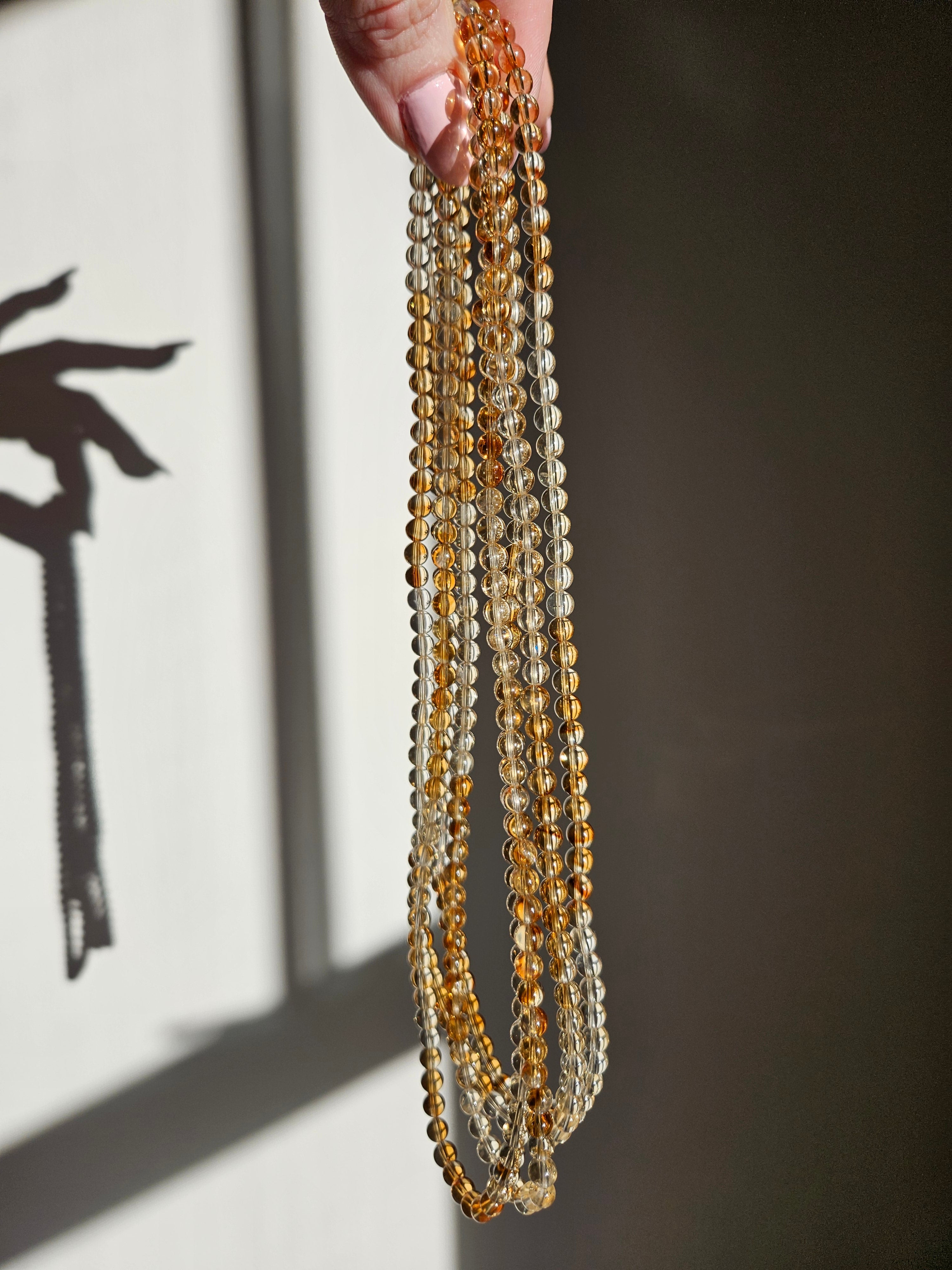 Citrine 3 wrap Bracelet | 5.5mm