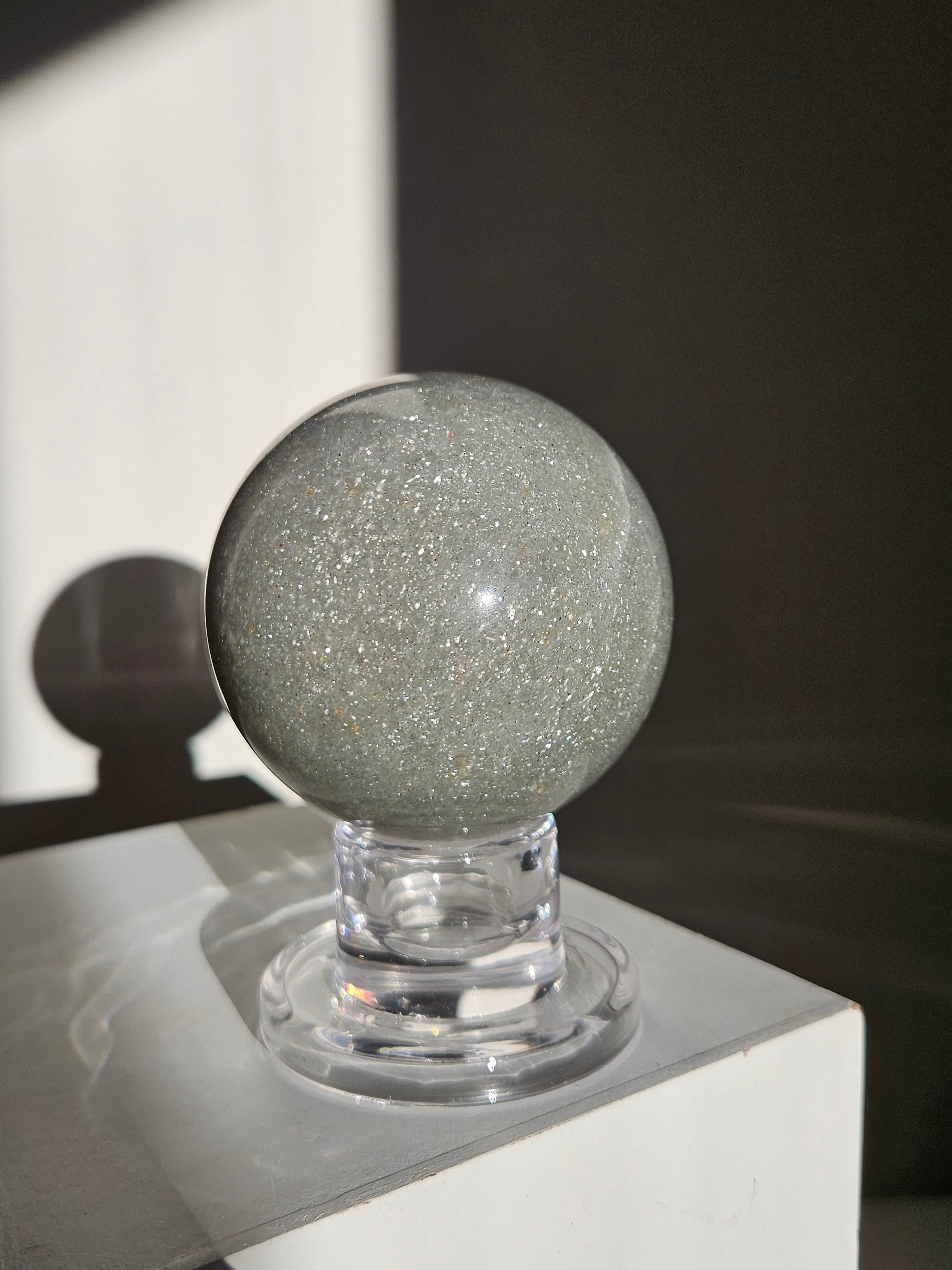 Sage Green Mica Sphere 007