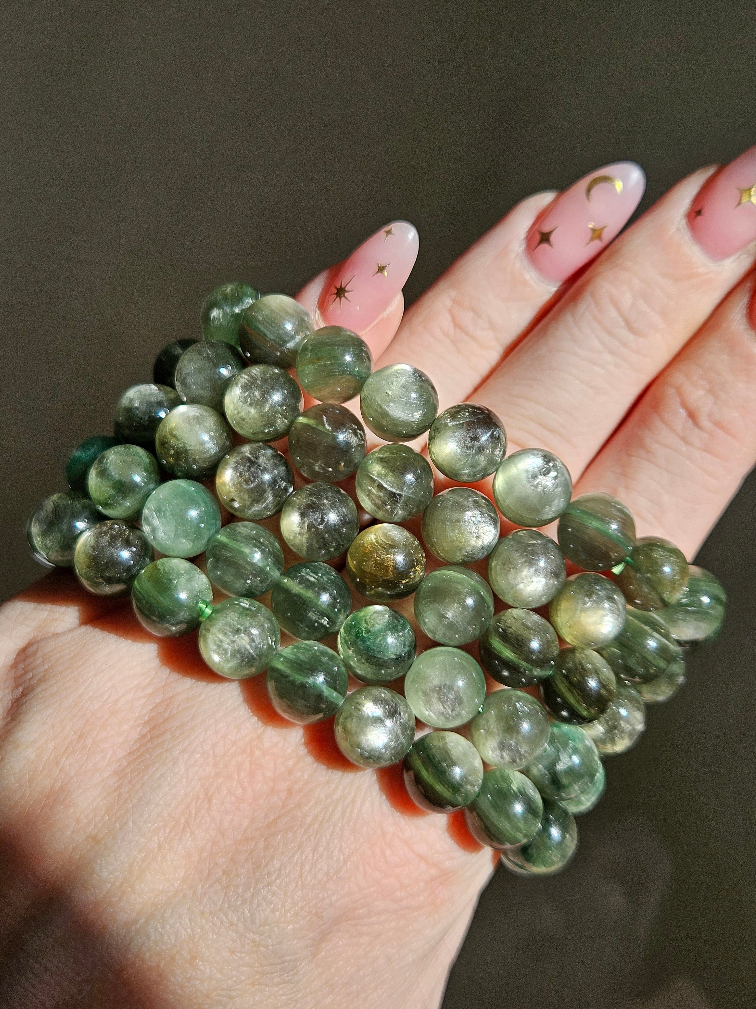 Green Lepidolite bracelet | 10.5mm