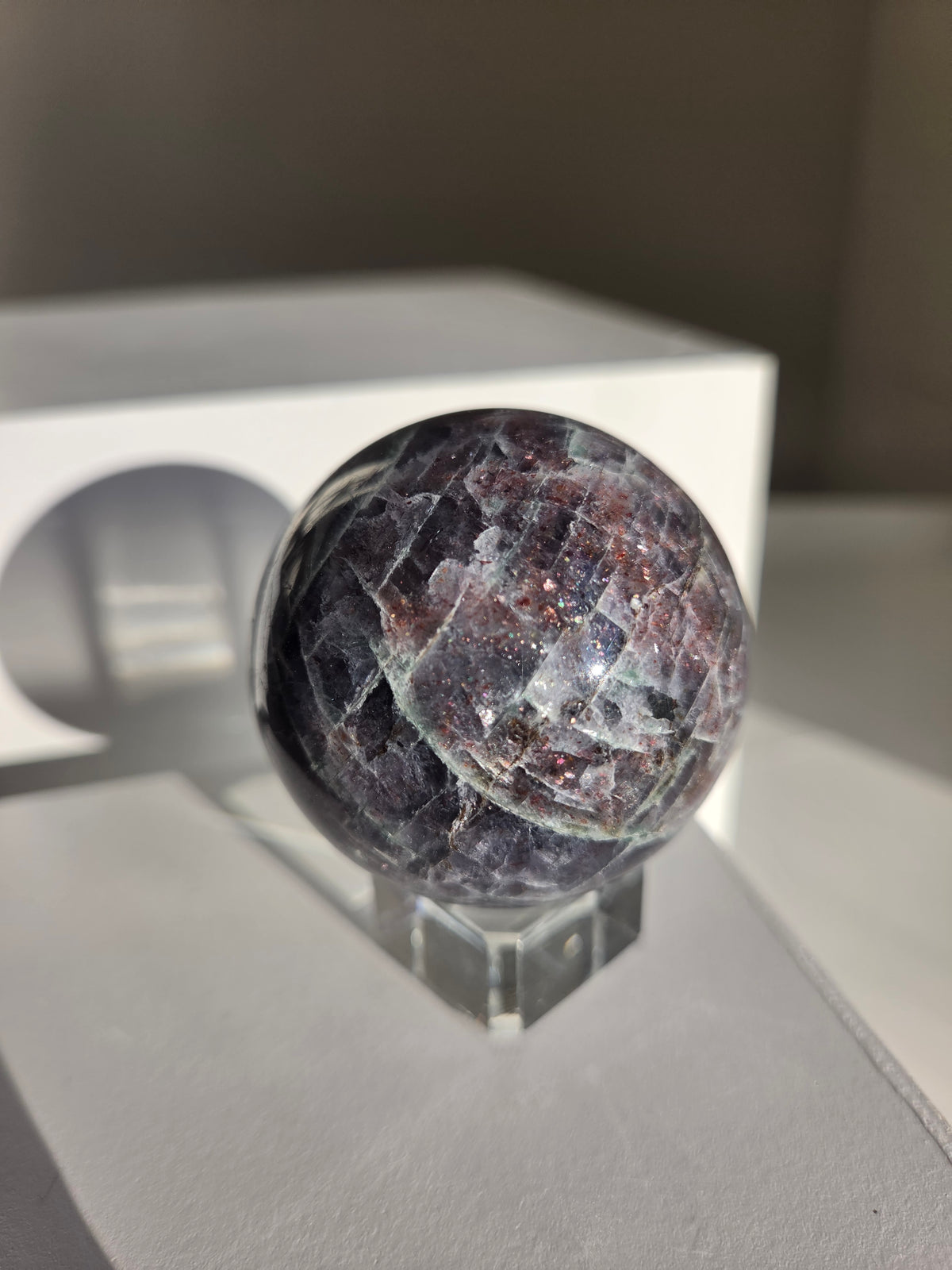 Iolite x Sunstone Sphere 001