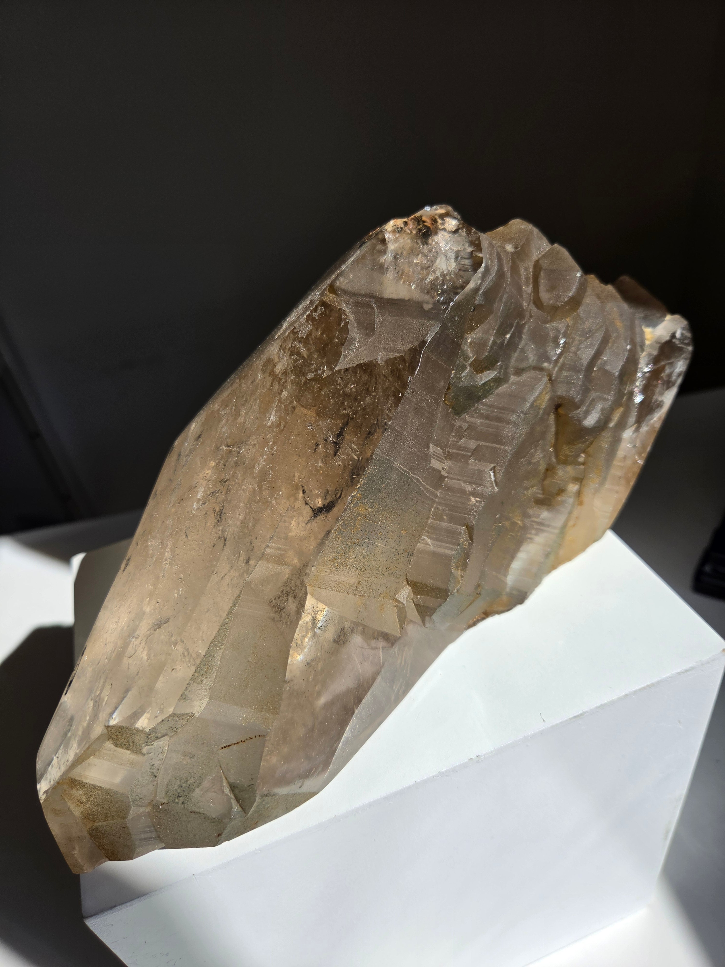 Smoky Quartz Semipolshed Statement