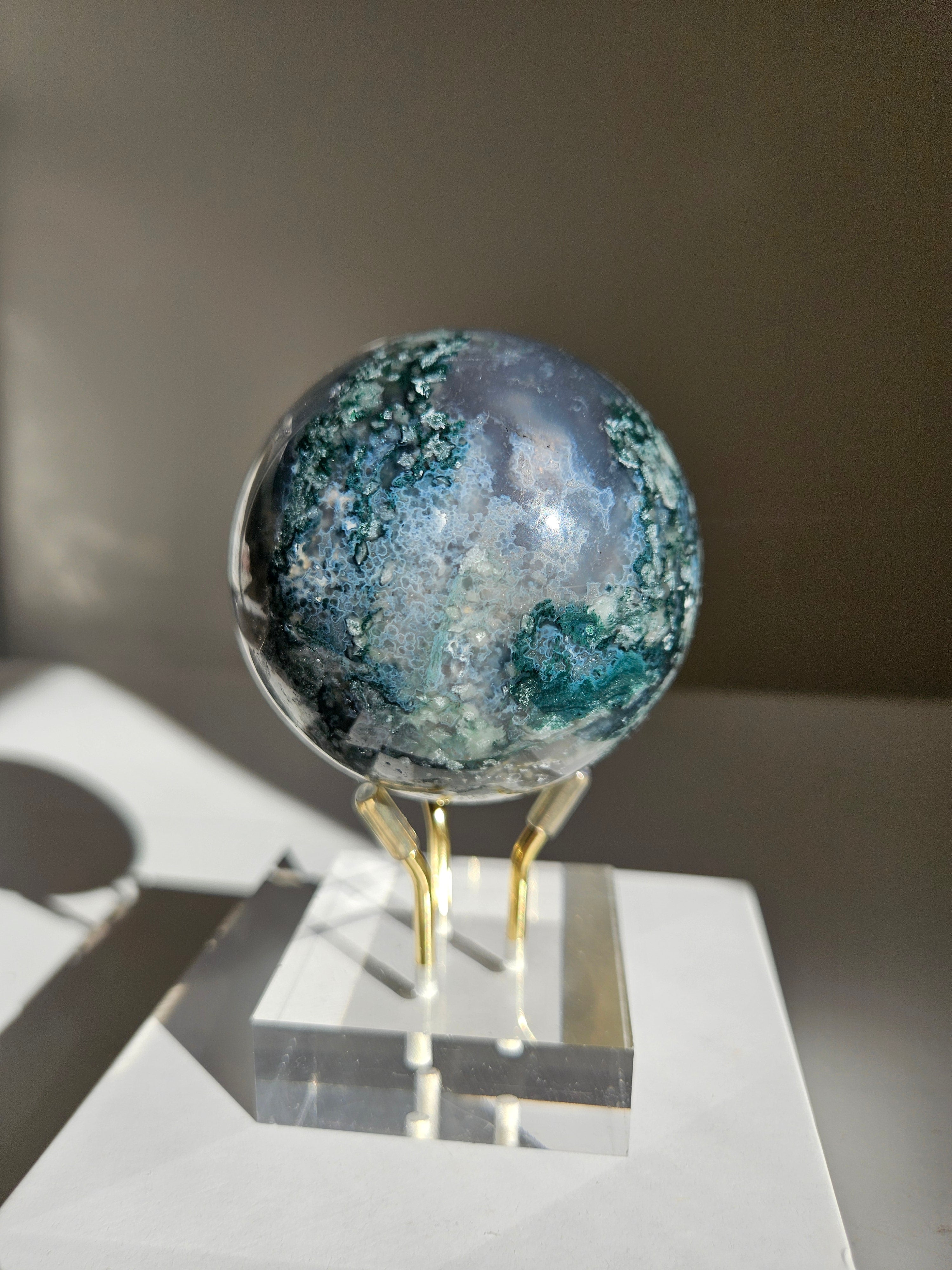 Moss Agate Sphere 007