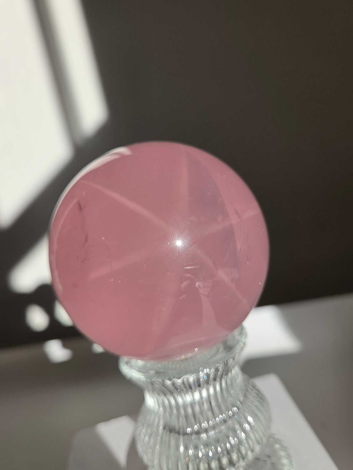 Rose Quartz Sphere 028