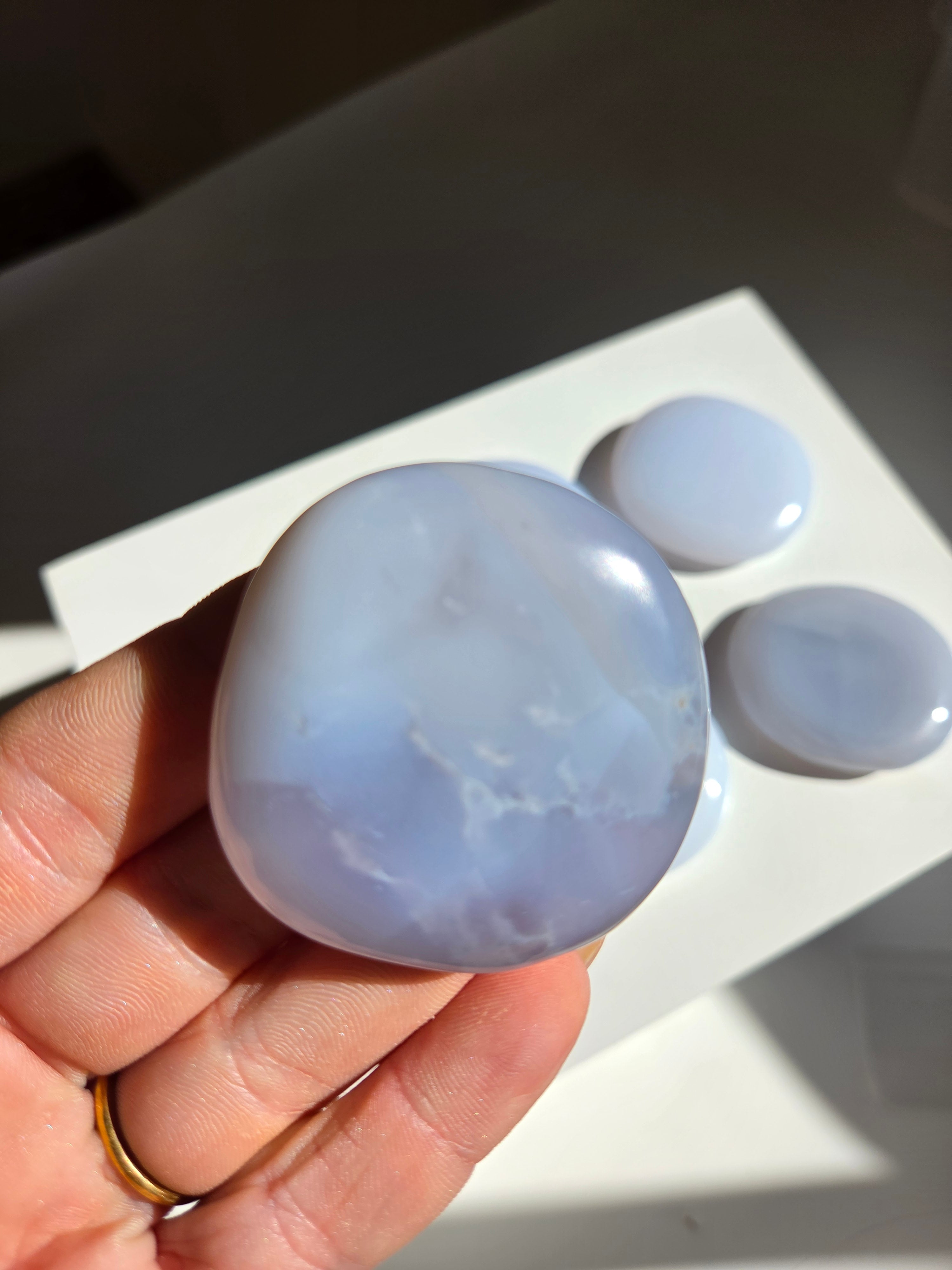 Blue Chalcedony Flats | select your piece
