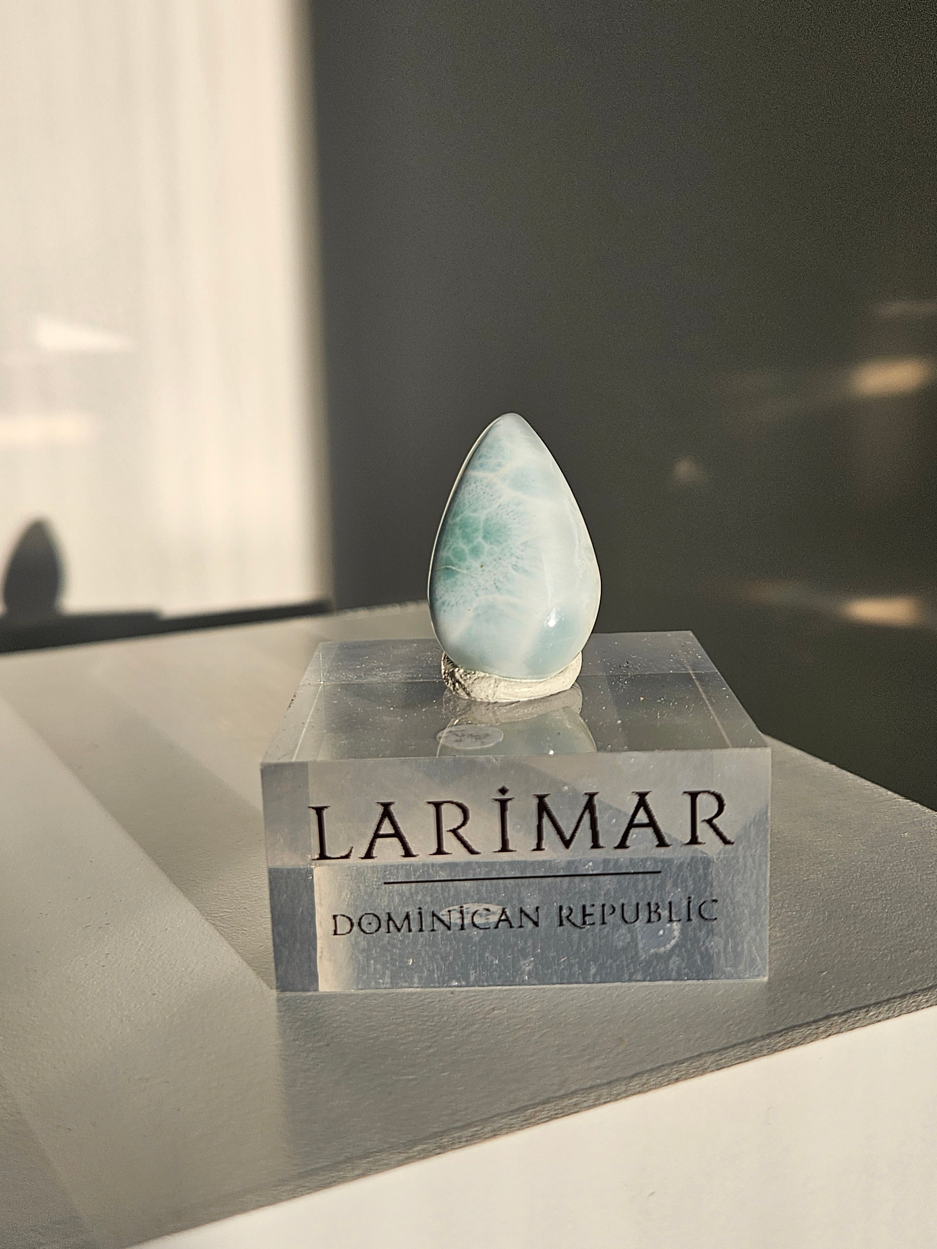 Larimar Cabochon 002