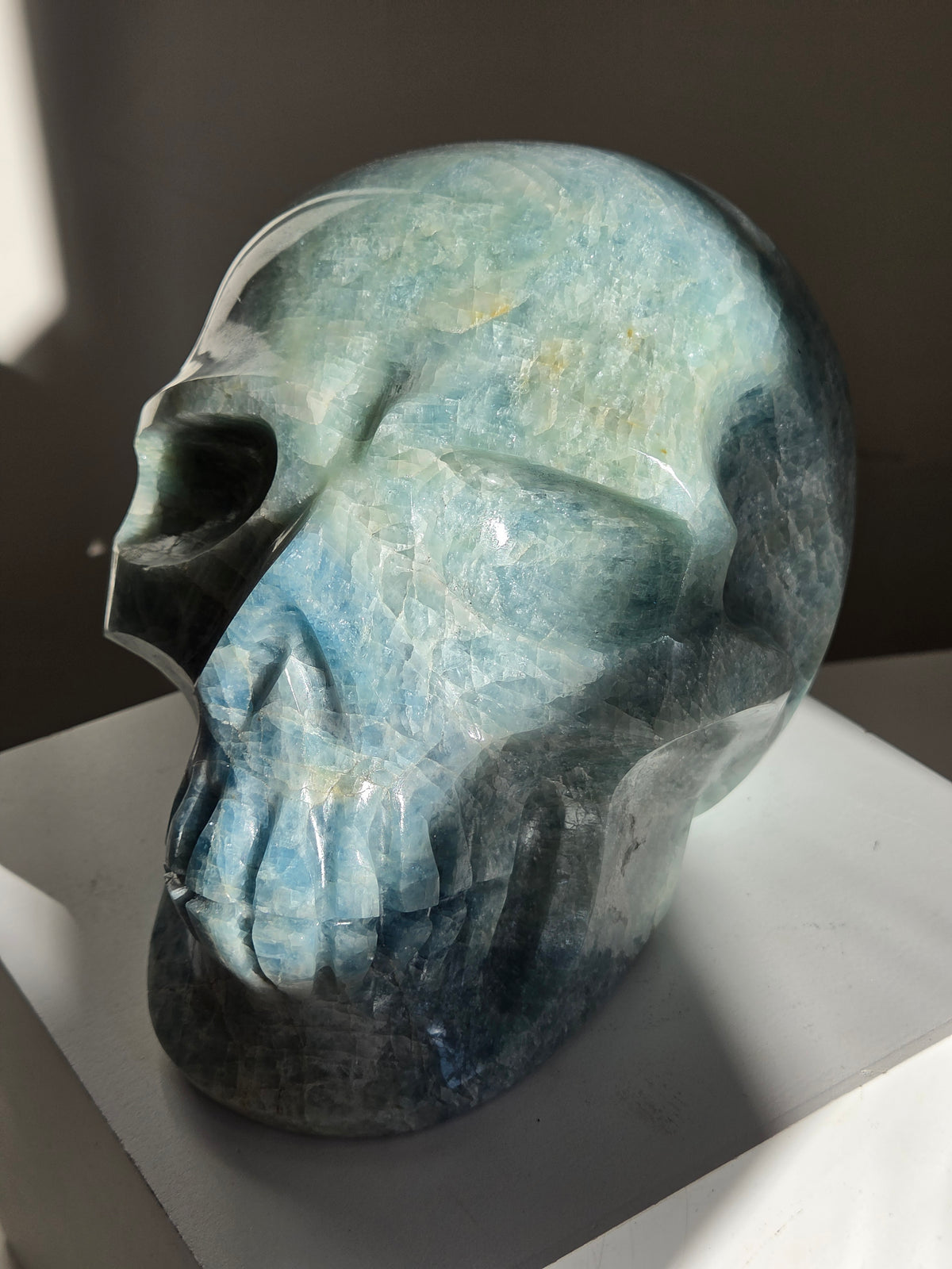 Aquamarine Statement Skull