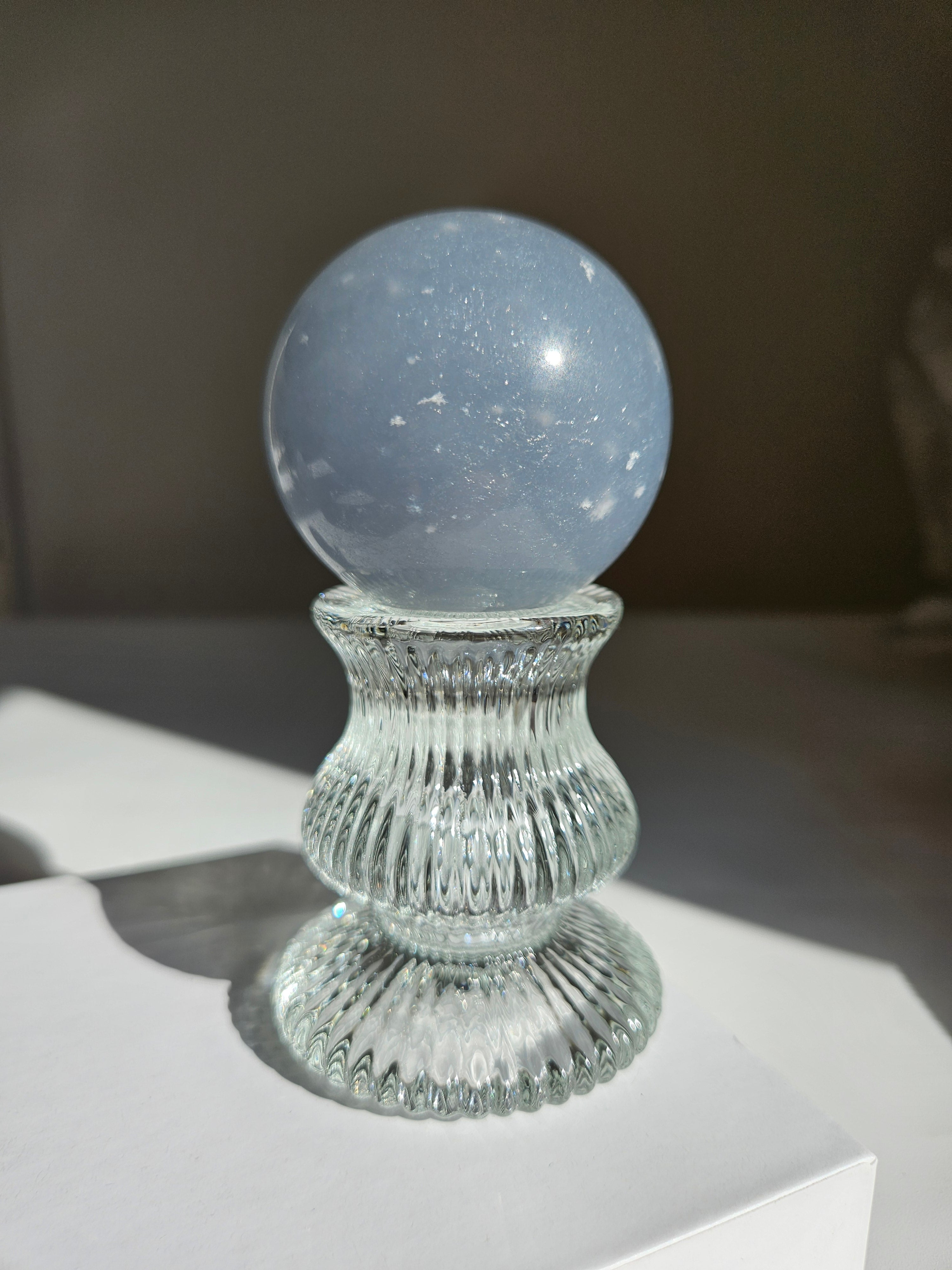 Snowflake Angelite Sphere 004