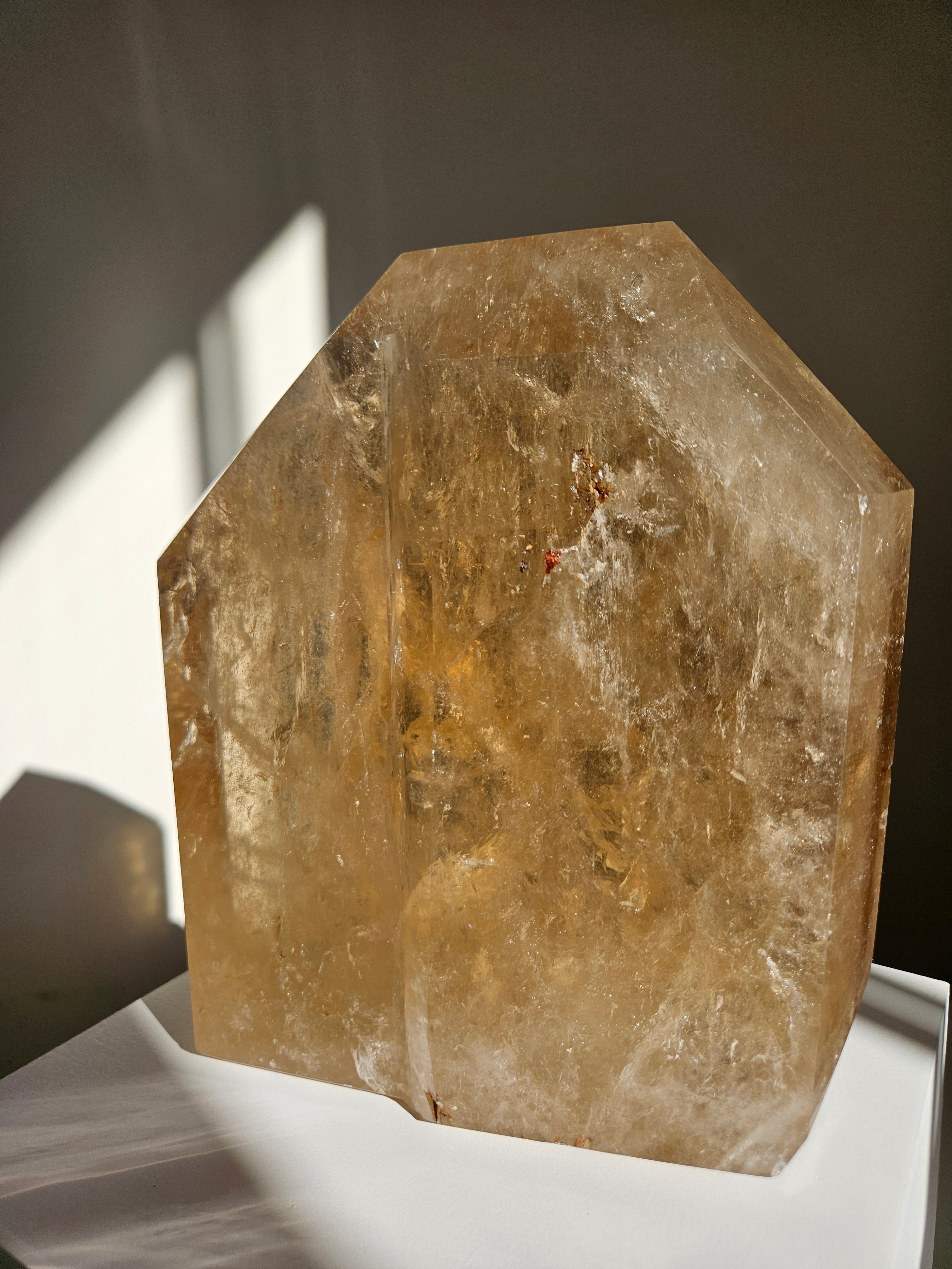 Smoky Citrine Chisel Tip Statement