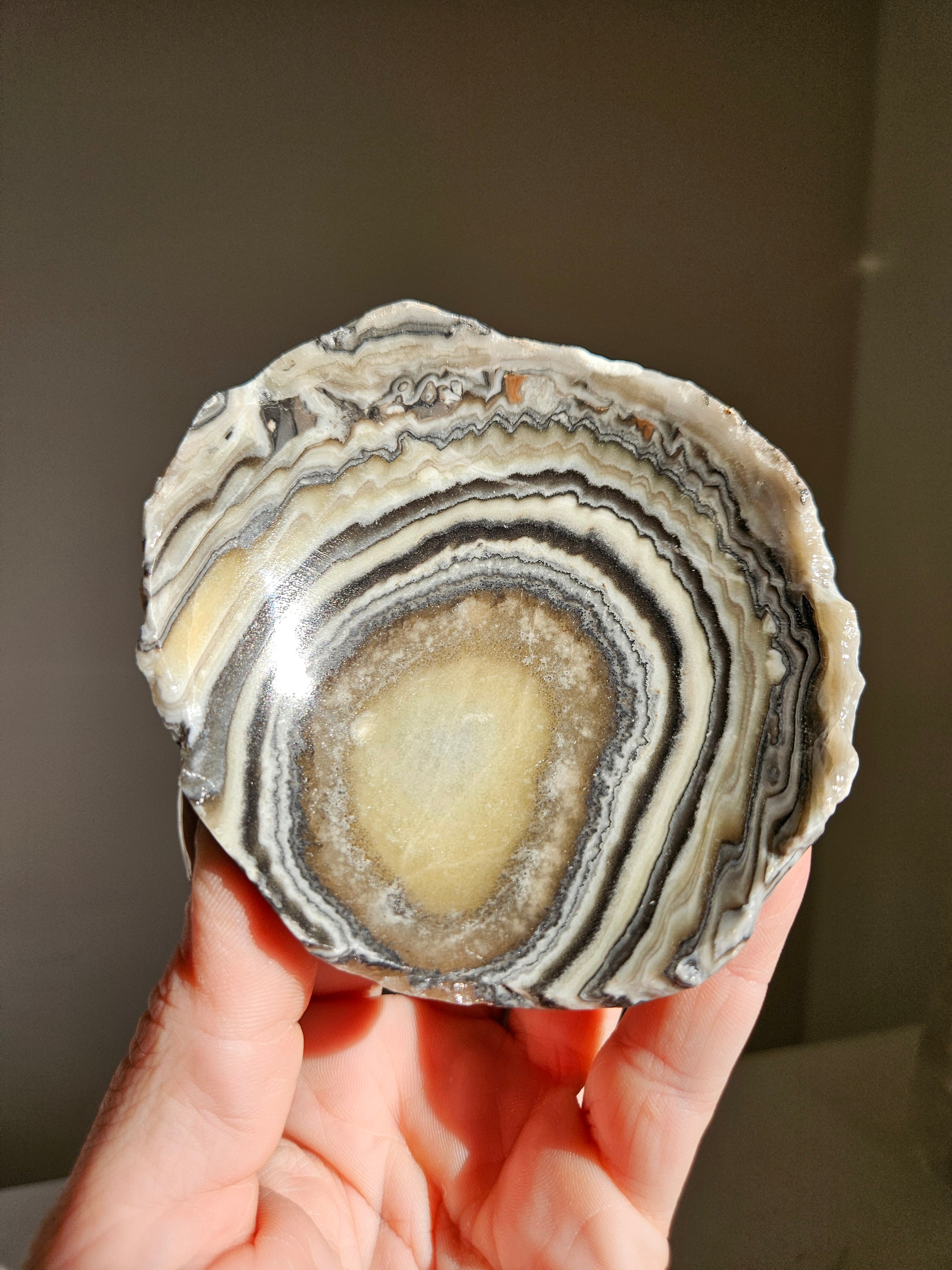 Banded Calcite Bowl 005