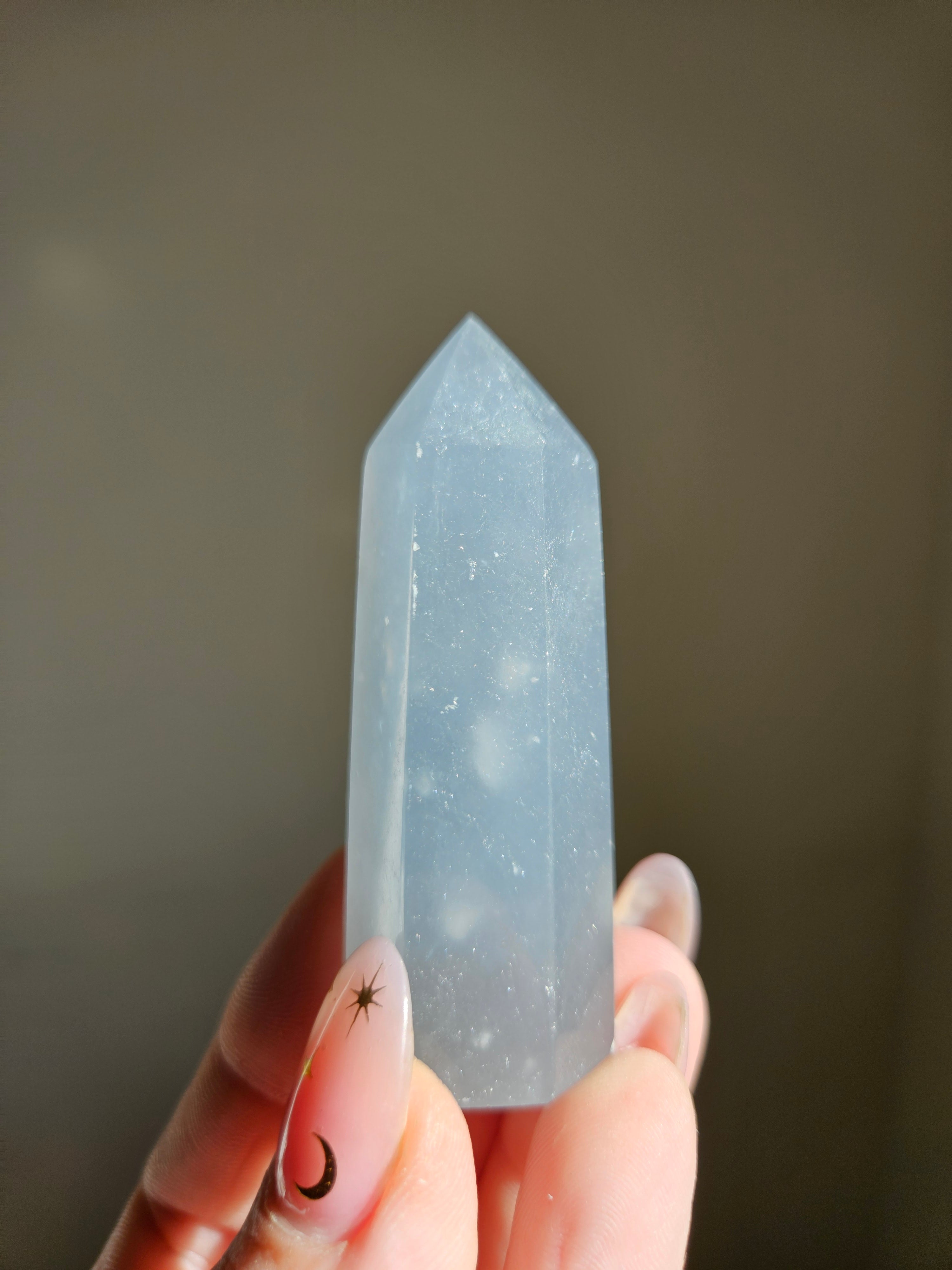 Snowflake Angelite Tower 005