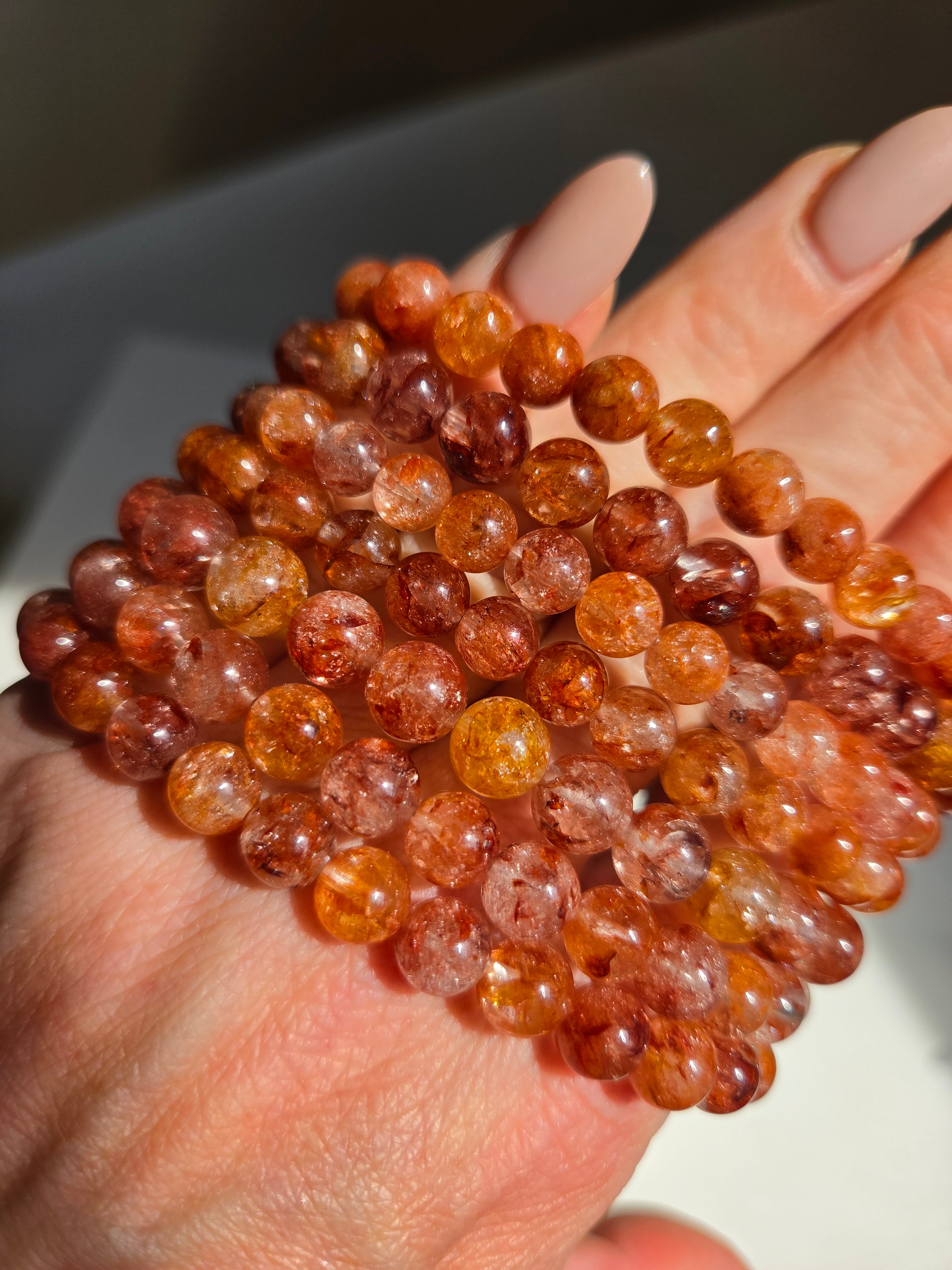 Hematoid Quartz bracelet | 7mm