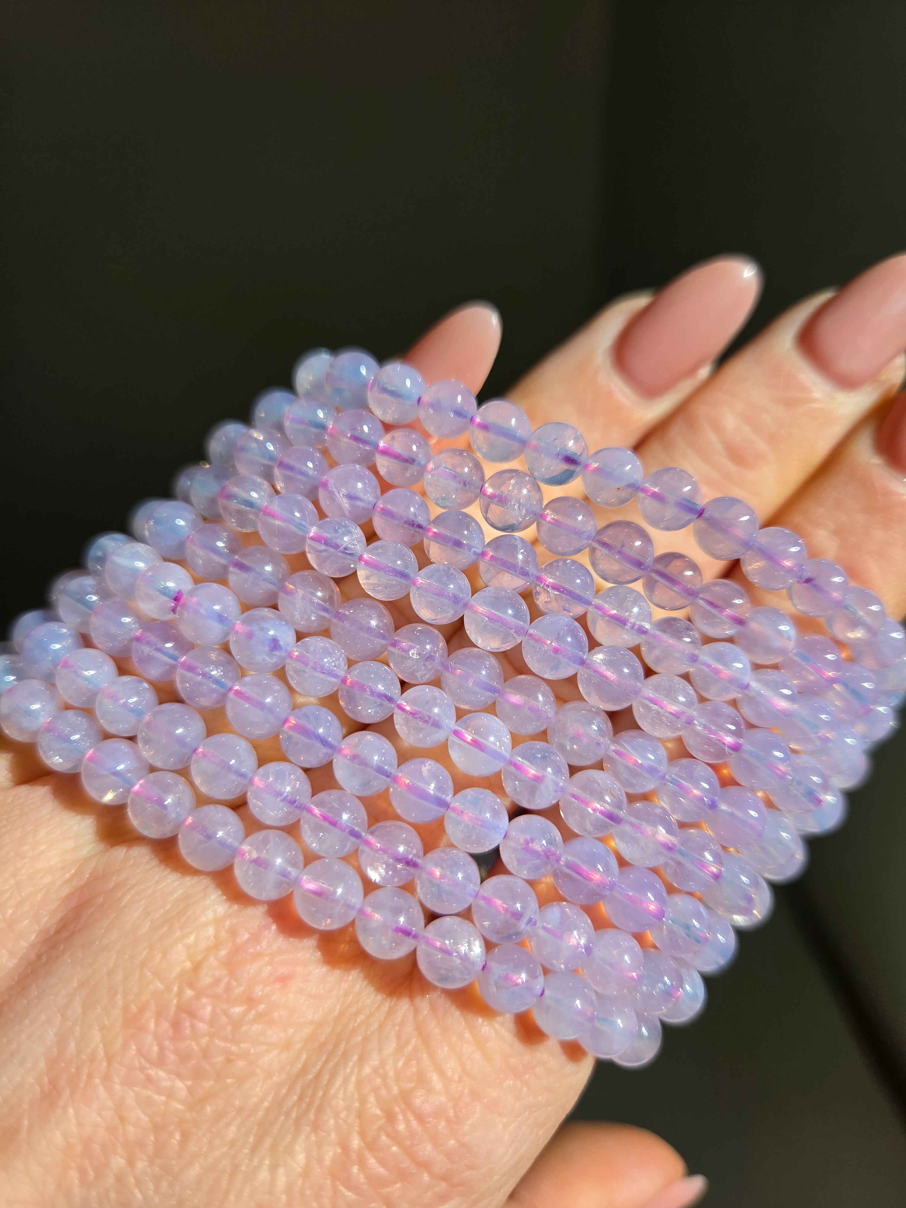 Lavender Quartz bracelet | 6mm