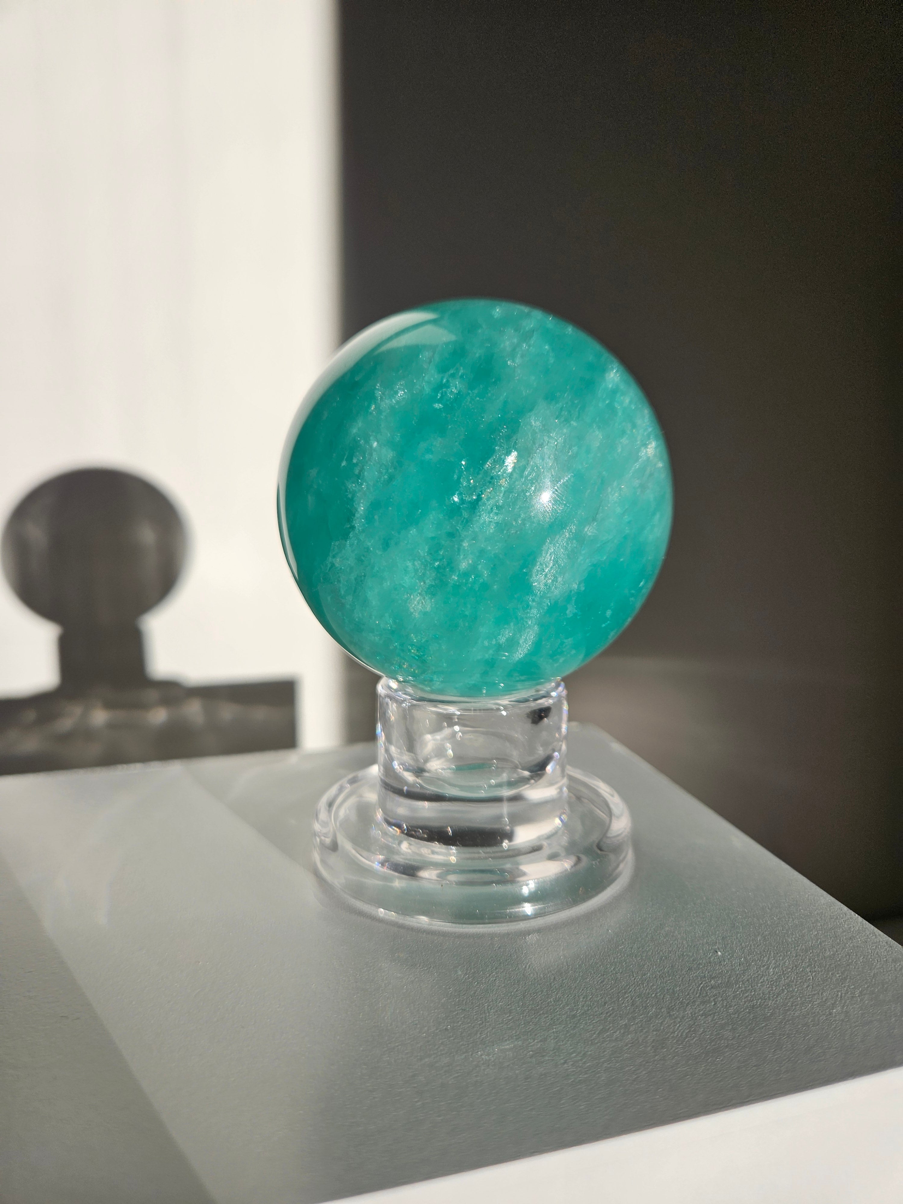 Green Fluorite Sphere 007