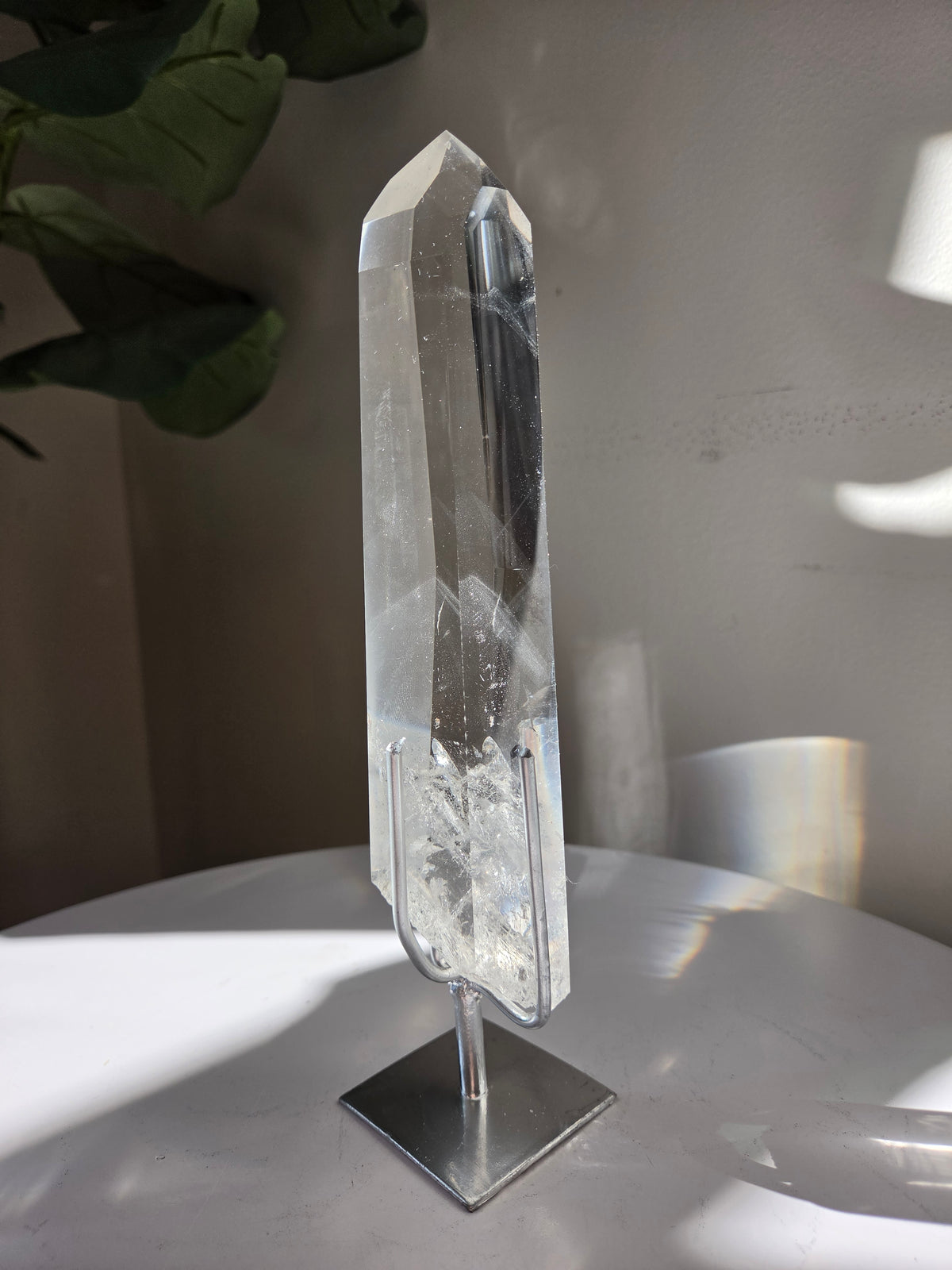 Phantom Lemurian Quartz on stand 006