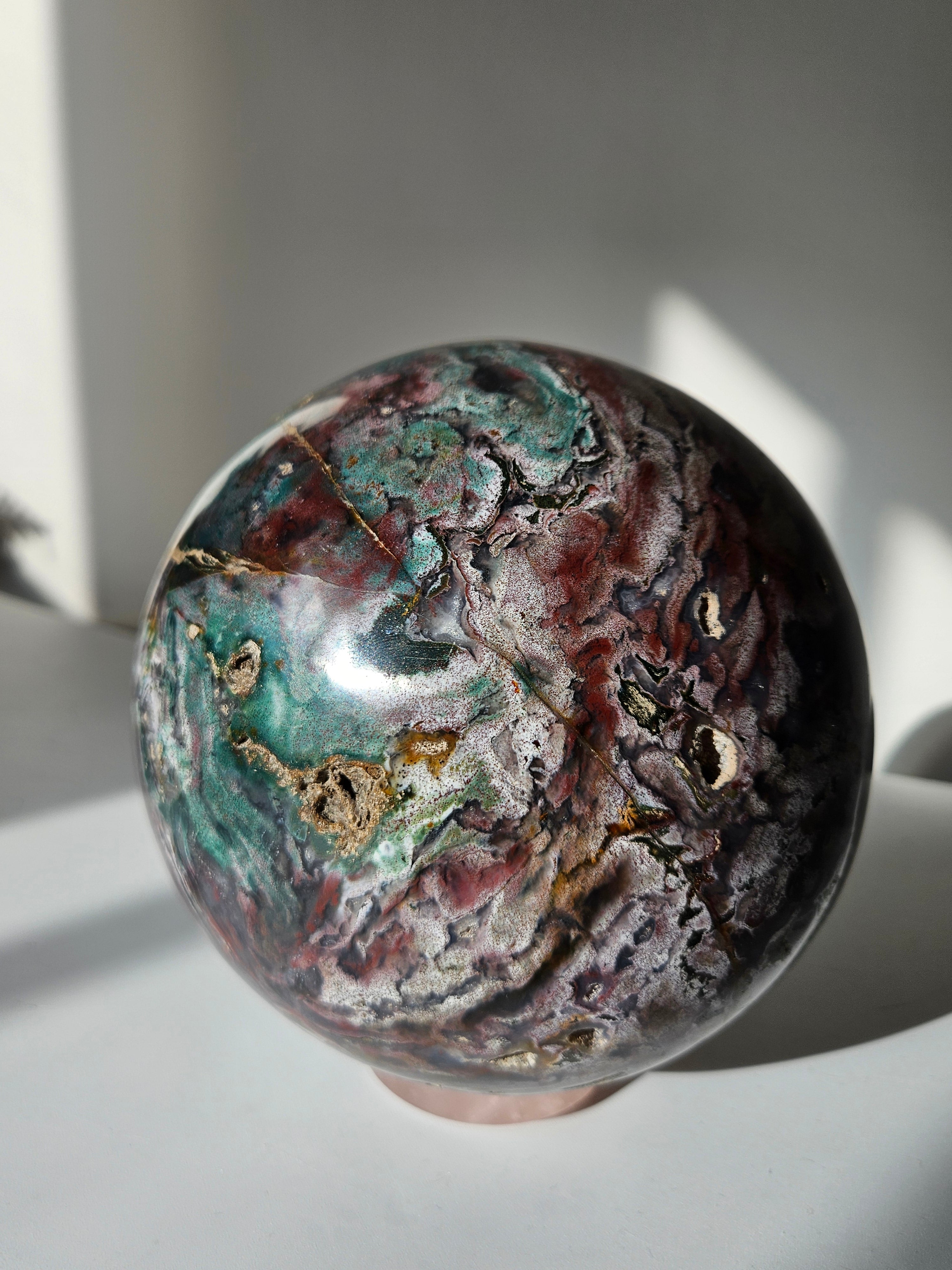 Sea Jasper Statement Sphere