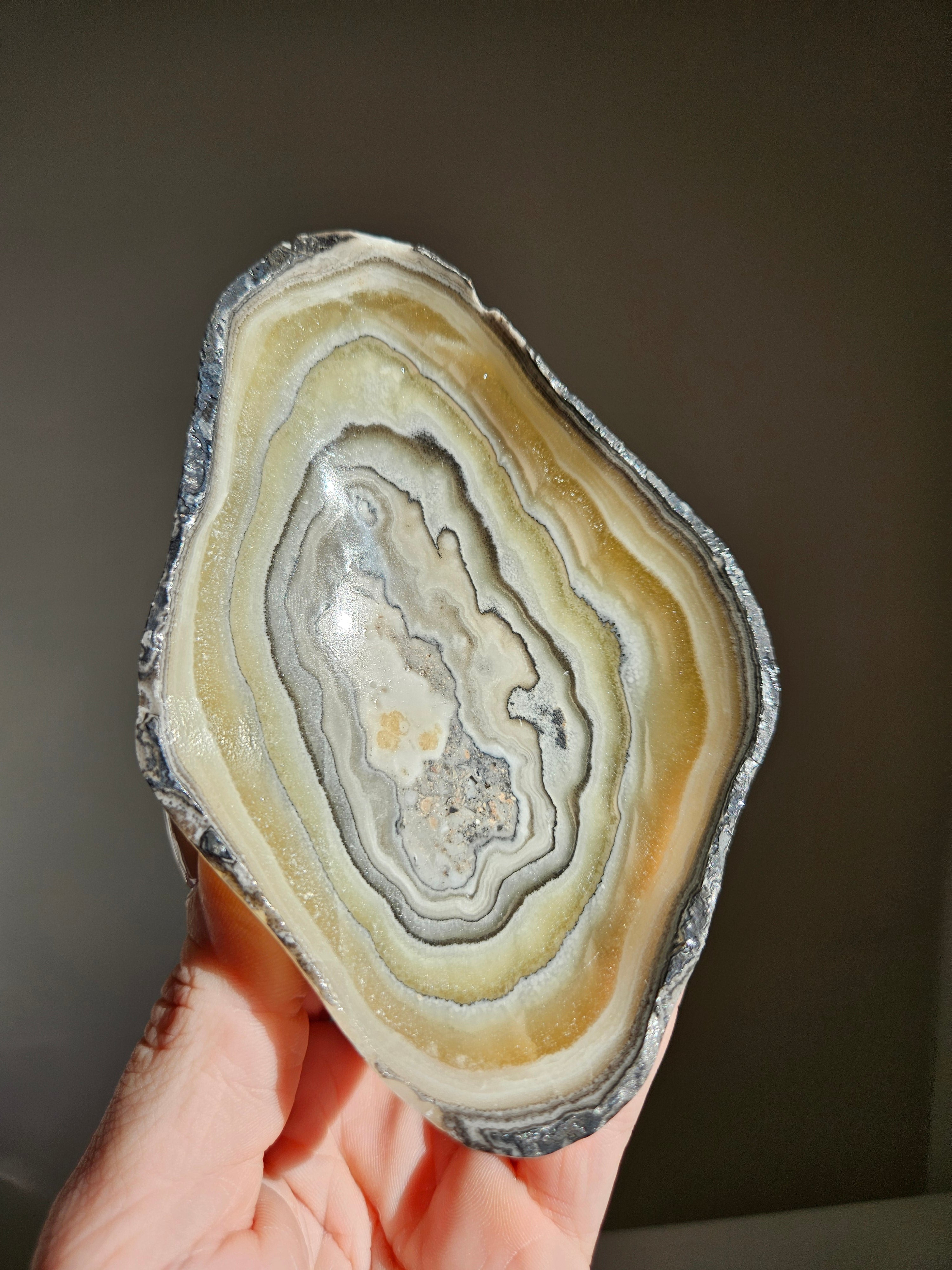 Banded Calcite Bowl 002