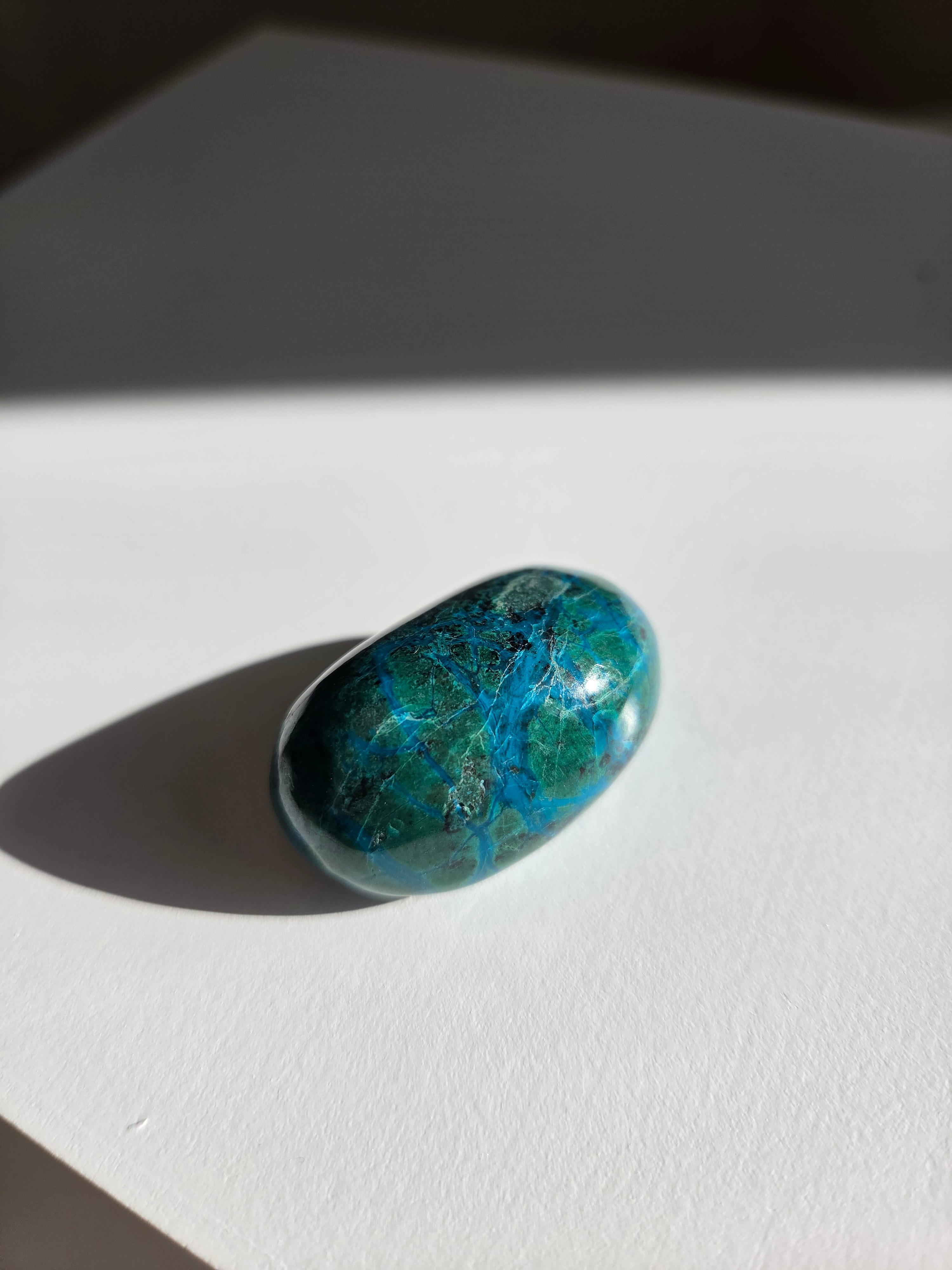Malachite x Chrysocolla Pebble 006