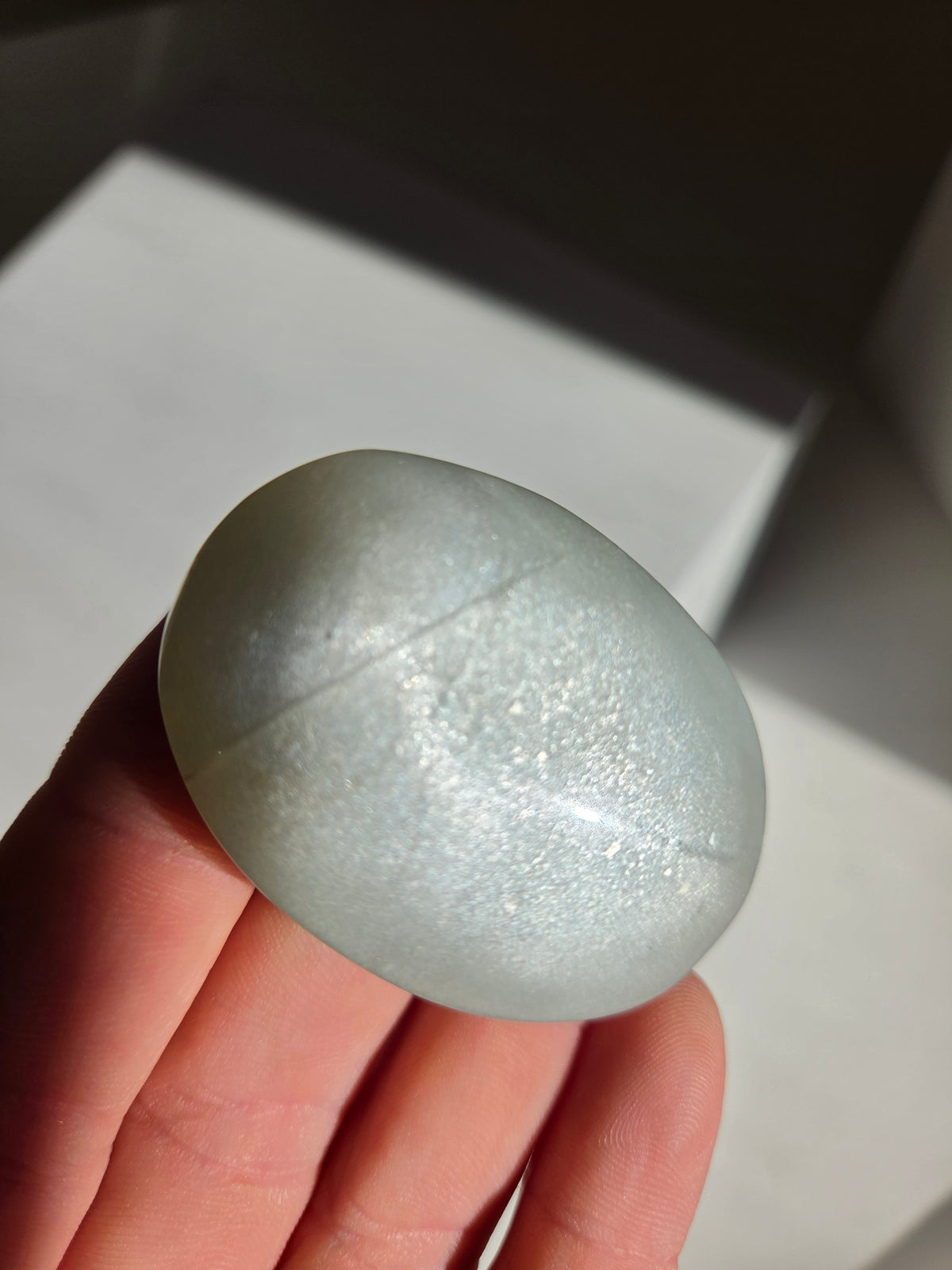 Green Moonstone Palmstone 003
