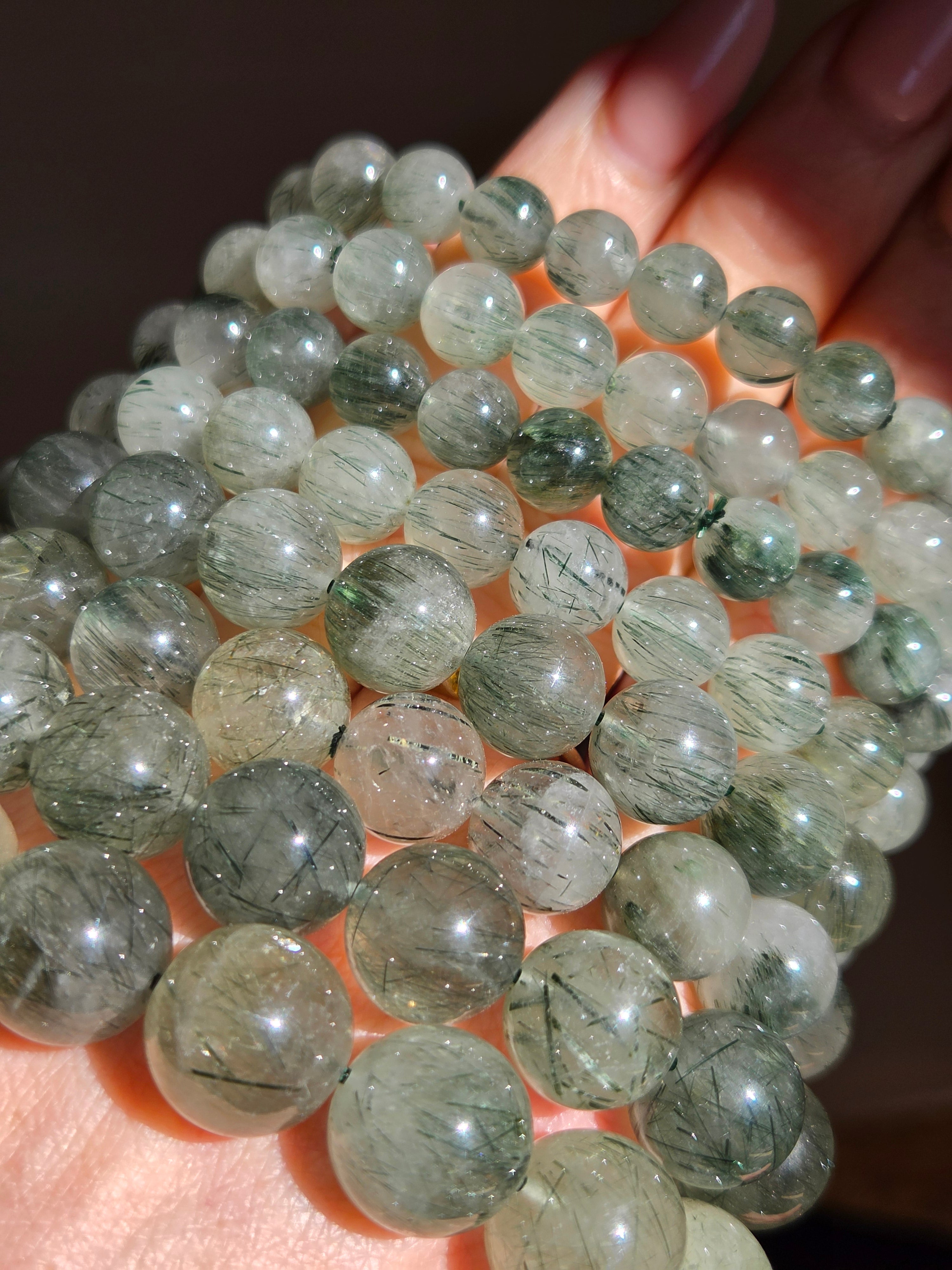 Green Rutile Quartz Bracelet